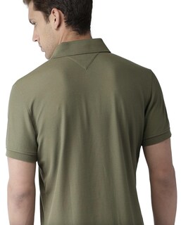 Foto 5 | Polo Tommy Hilfiger Verde Oliva de Corte Regular para Hombre - Venta Internacional