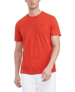 Foto 1 | Camiseta Tommy Hilfiger De Manga Corta Con Cuello Redondo Y Bolsillo Para Hombre - Venta Internacional.