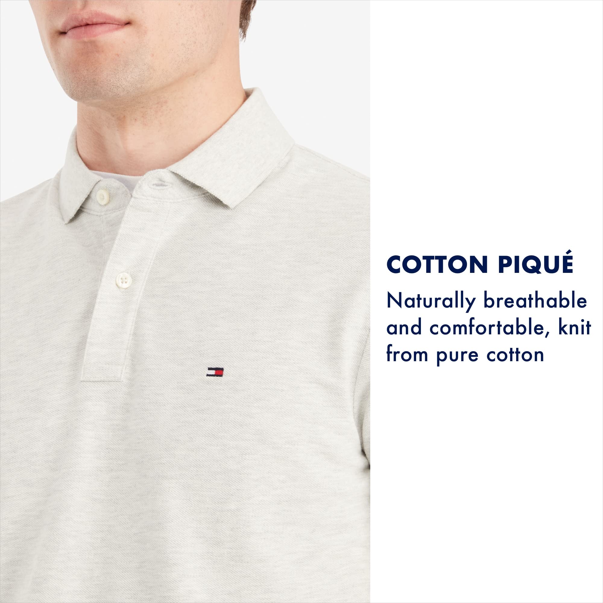 Foto 7 | Polo Tommy Hilfiger Para Hombre, Corte Personalizado, 100% Algodón - Venta Internacional.