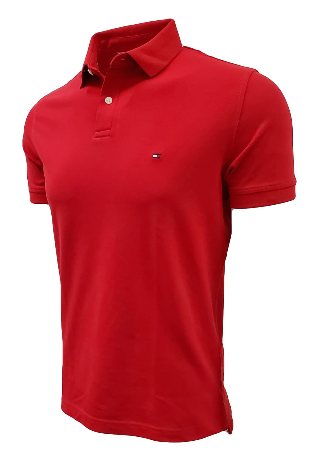 Foto 3 | Polo Tommy Hilfiger Regular Fit Stretch Para Hombre Rojo - Venta Internacional.