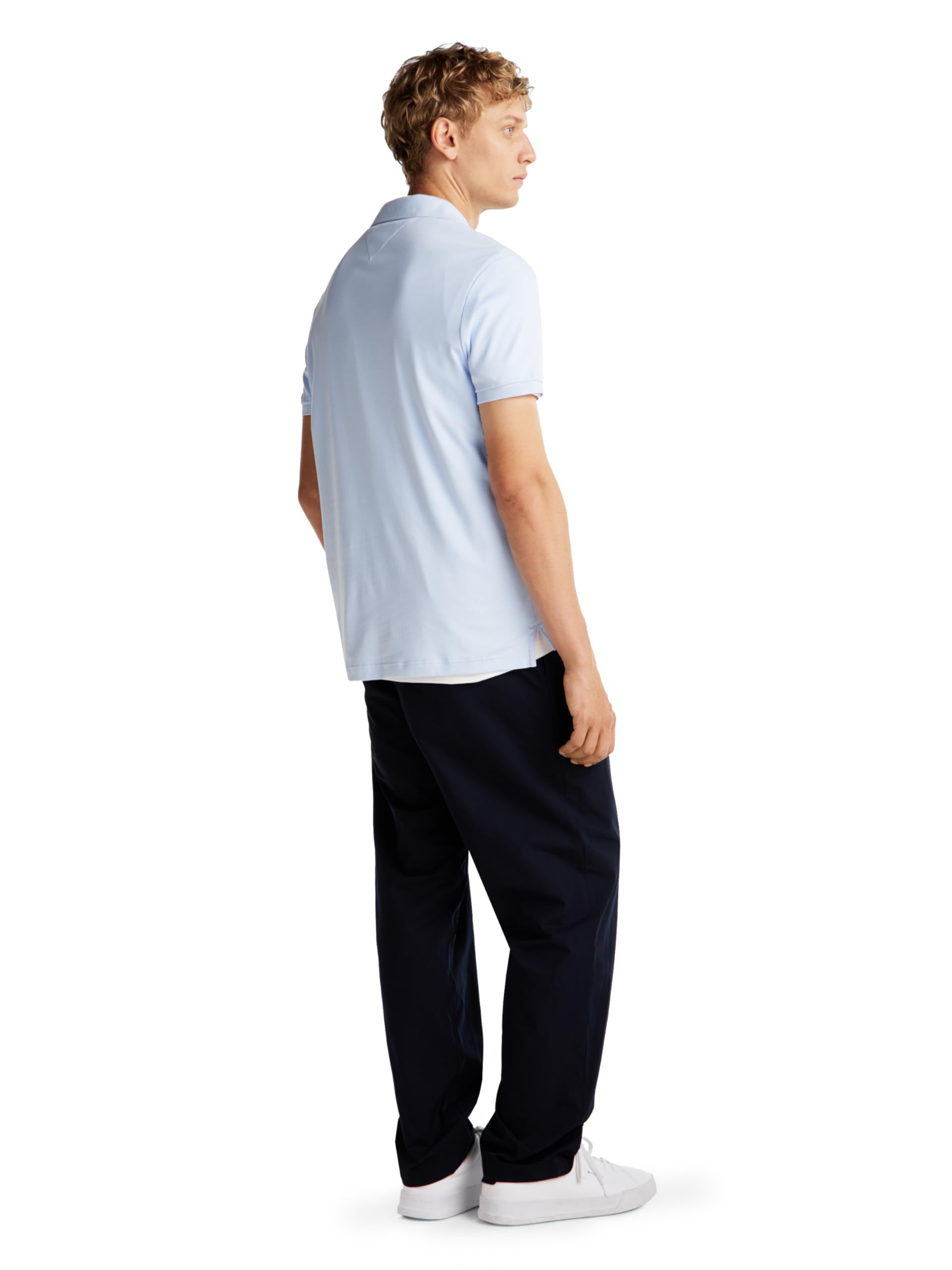 Foto 5 pulgar | Polo Tommy Hilfiger De Algodón Líquido De Corte Regular Para Hombre - Venta Internacional.