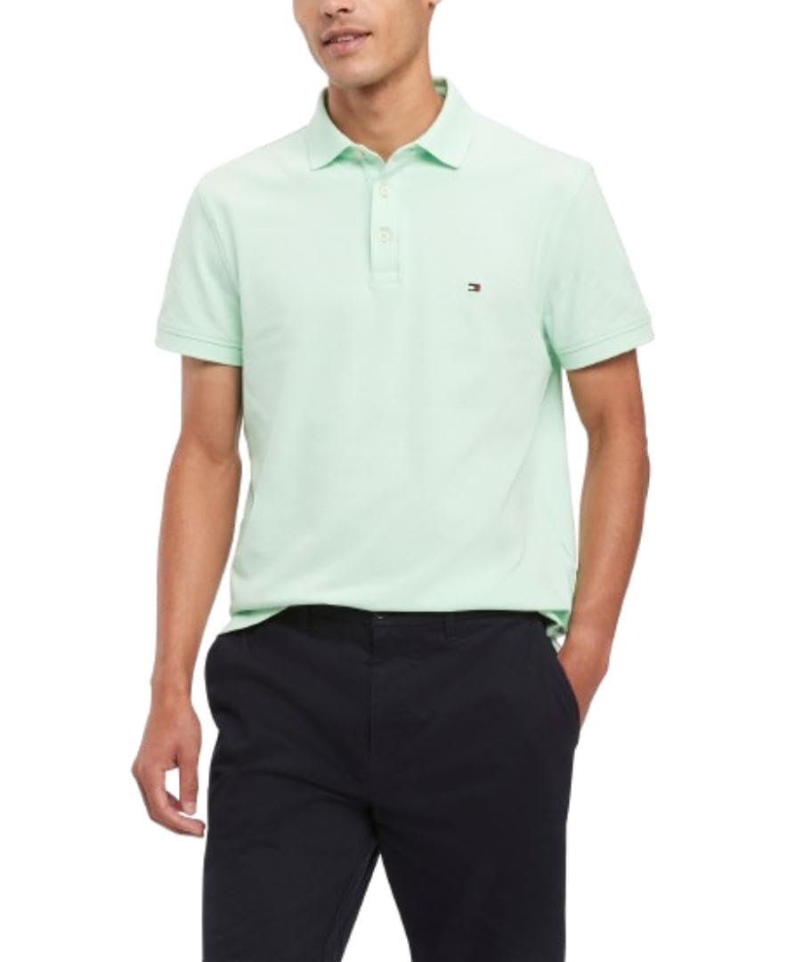 Polo Tommy Hilfiger Slim Fit Con Tejido Elástico Para Hombre - Venta Internacional.