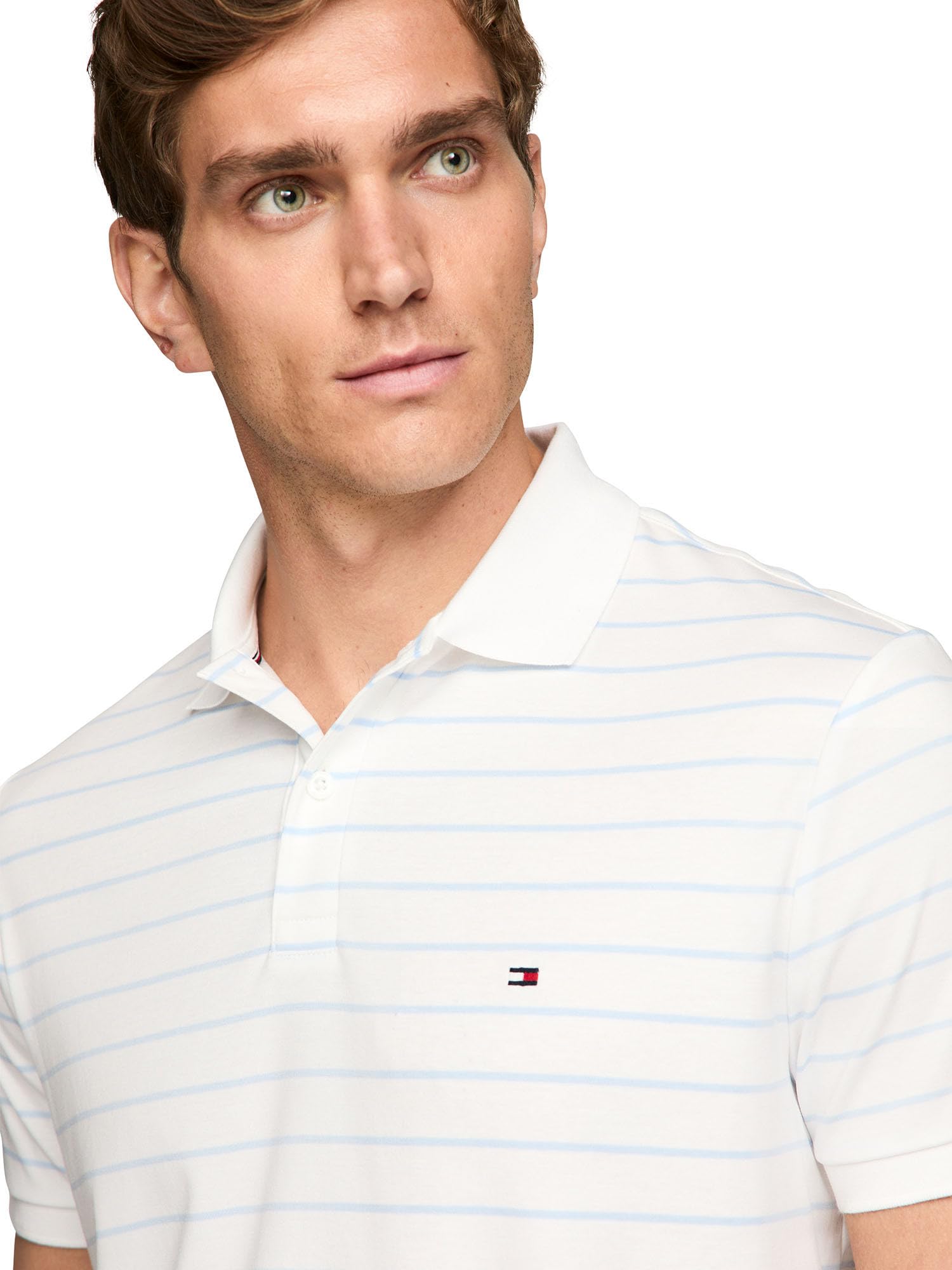 Foto 3 pulgar | Polo Tommy Hilfiger De Algodón Líquido De Corte Regular Para Hombre - Venta Internacional.