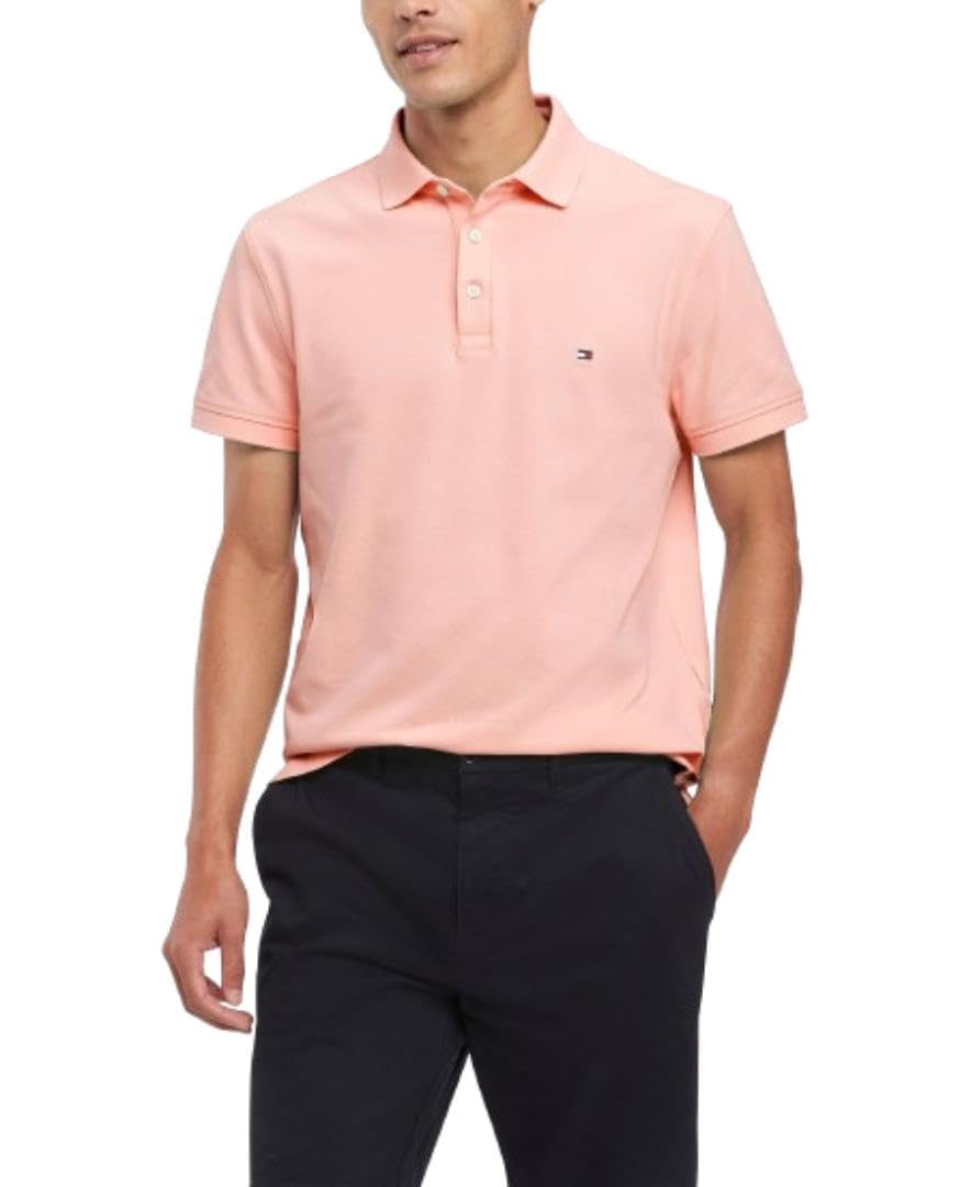 Polo Tommy Hilfiger Slim Fit Con Tejido Elástico Para Hombre - Venta Internacional.