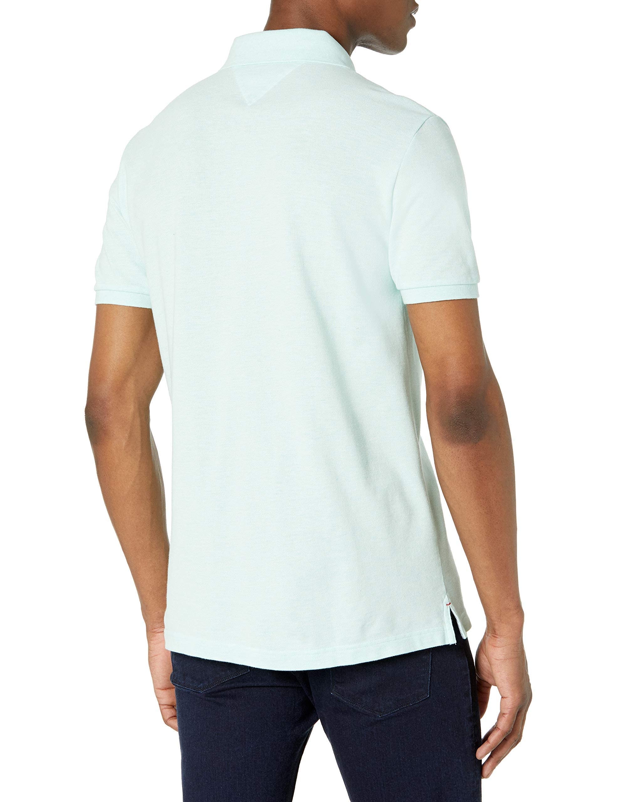 Foto 3 pulgar | Polo Tommy Hilfiger Para Hombre, Corte Personalizado, Color Verde Jaspeado - Venta Internacional.