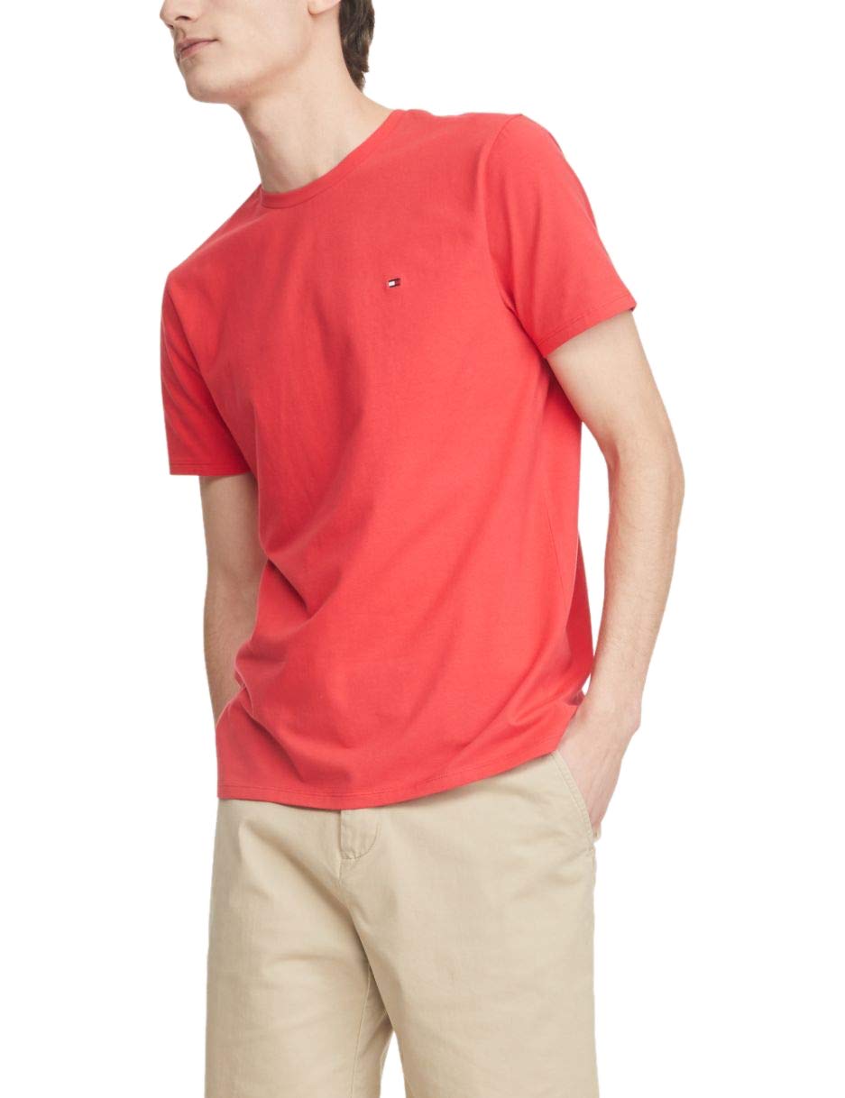 Foto 2 pulgar | Camiseta Tommy Hilfiger De Manga Corta Con Cuello Redondo Para Hombre - Venta Internacional.