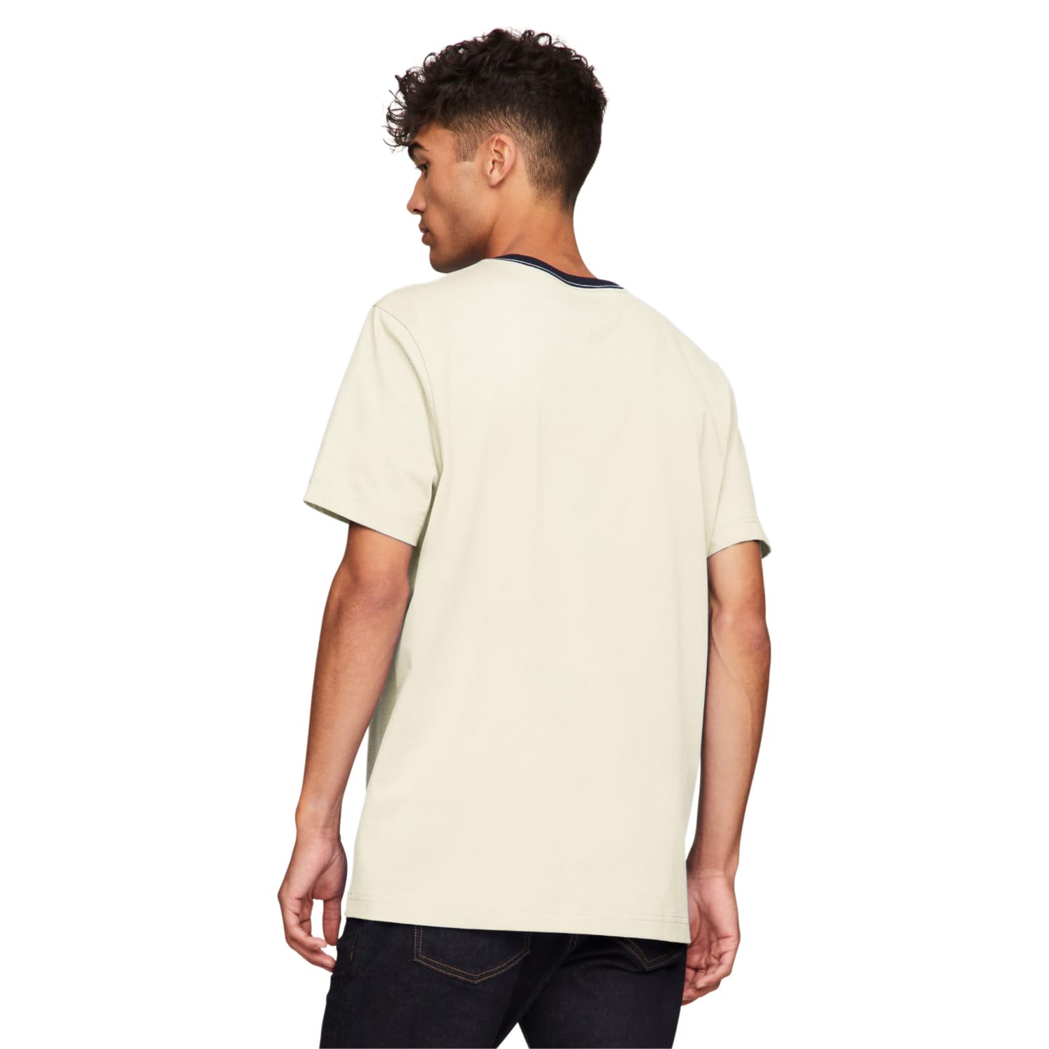 Foto 5 pulgar | Camiseta Tommy Hilfiger De Manga Corta Con Estampado De Rayas Exclusivas Para Hombre - Venta Internacional.