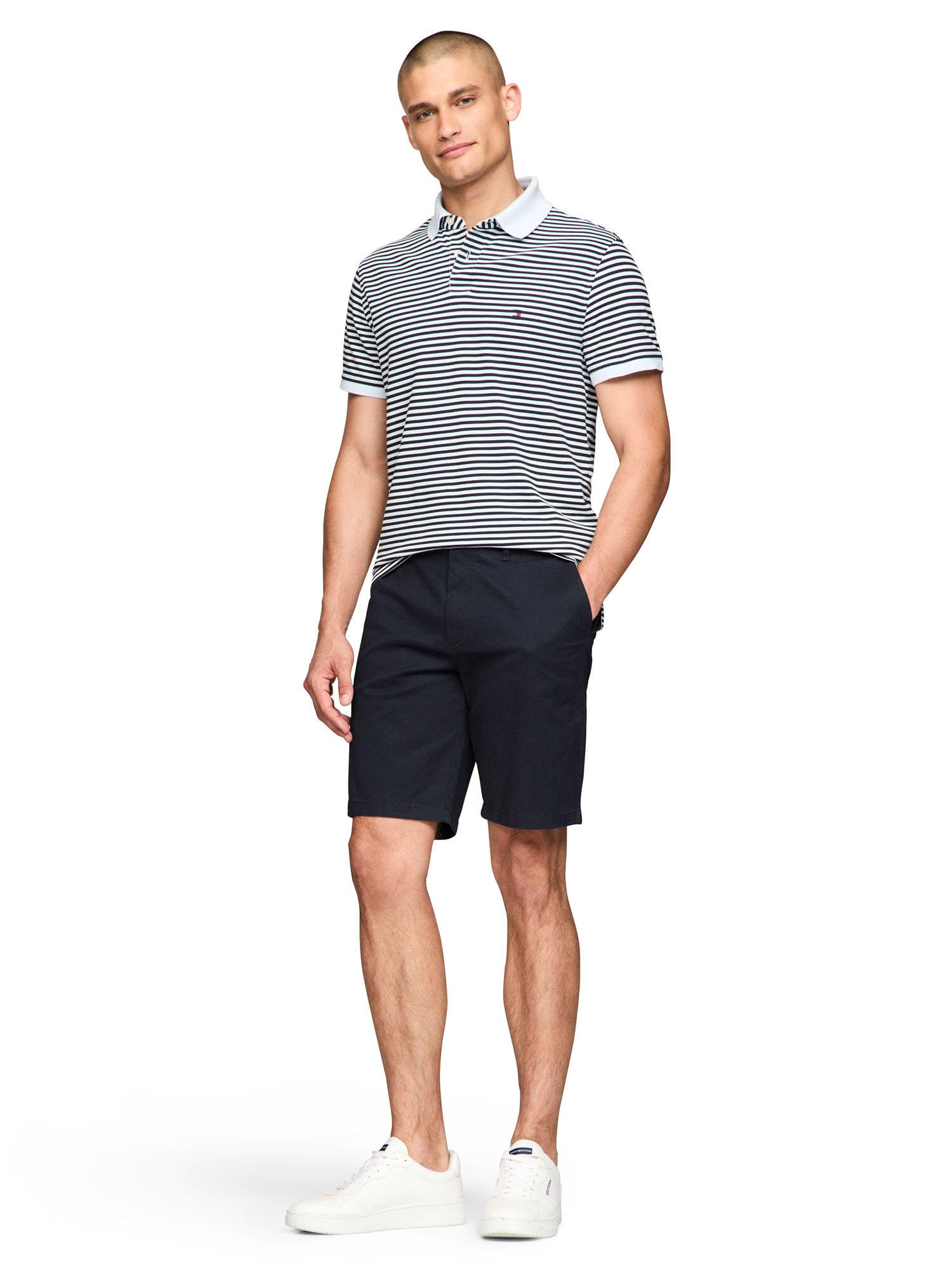 Foto 4 pulgar | Polo Tommy Hilfiger 1985 Slim De Manga Corta Para Hombre - Venta Internacional.