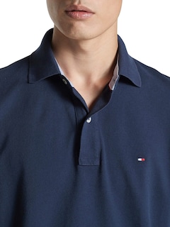 Foto 4 | Polo Tommy Hilfiger Regular Azul Marino para Hombre - Venta Internacional