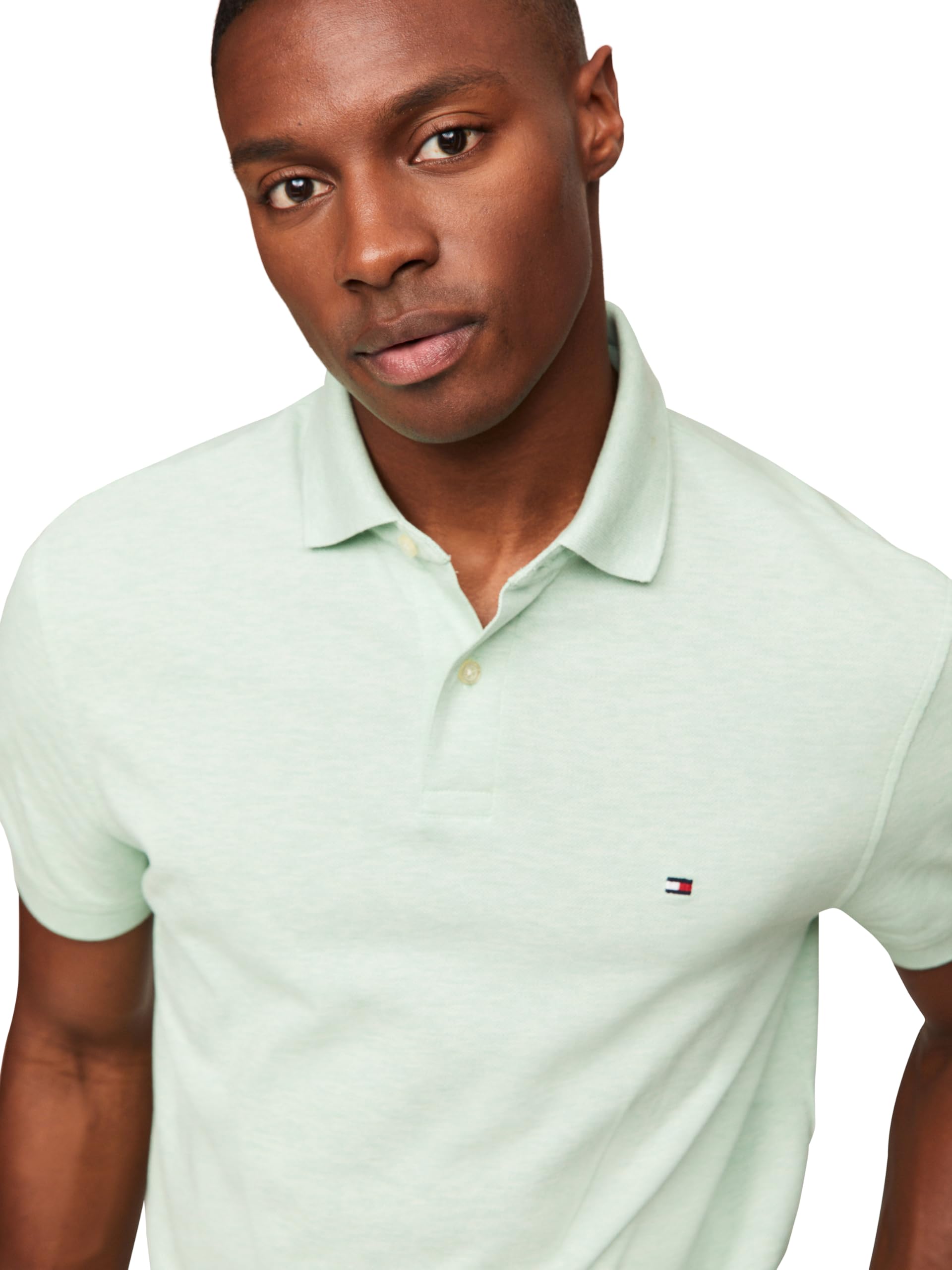 Foto 2 | Polo Tommy Hilfiger 1985 Slim De Manga Corta Para Hombre - Venta Internacional.