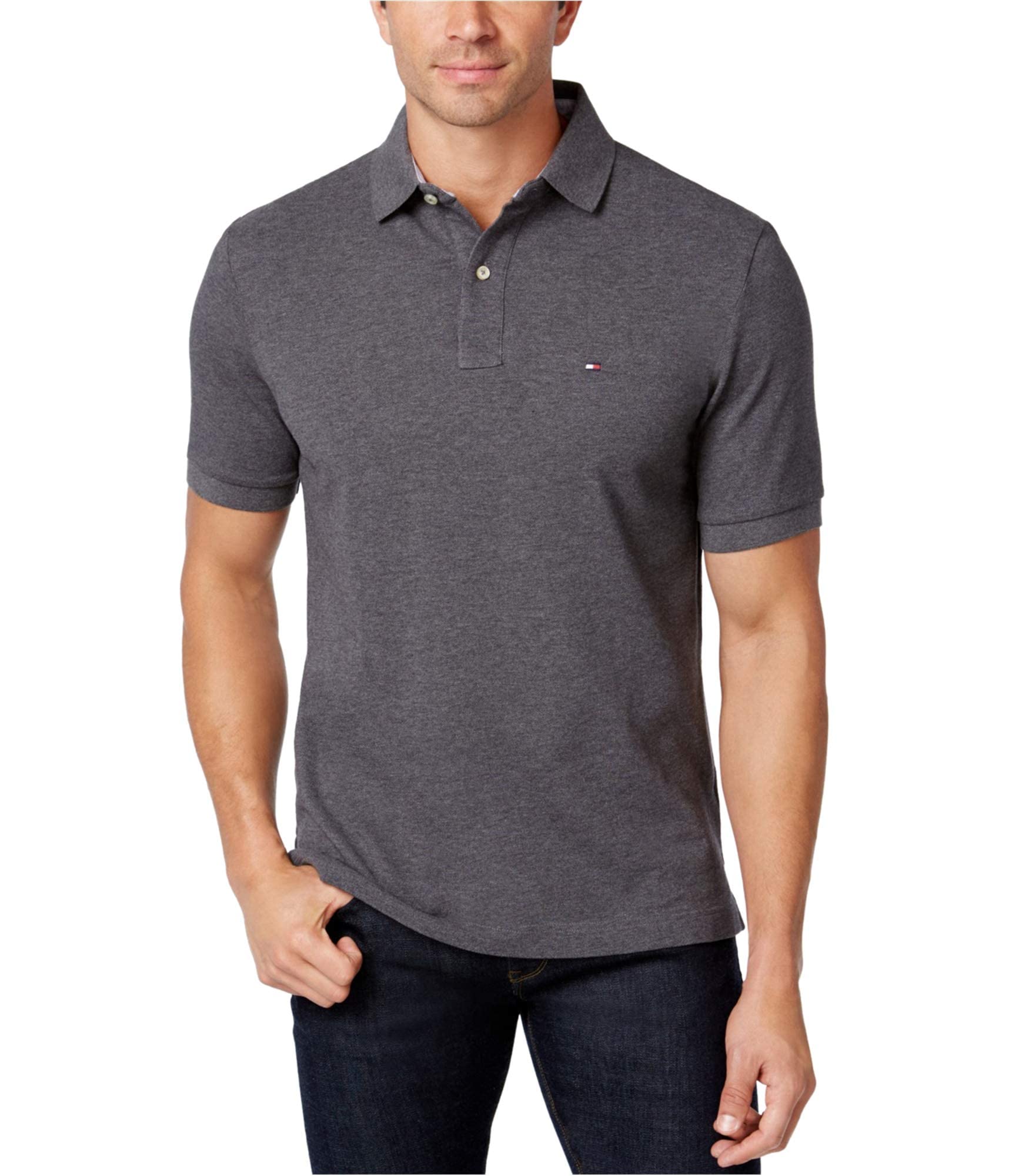 Foto 2 pulgar | Polo Tommy Hilfiger Big And Tall Para Hombre Gris Tl-3xl - Venta Internacional.