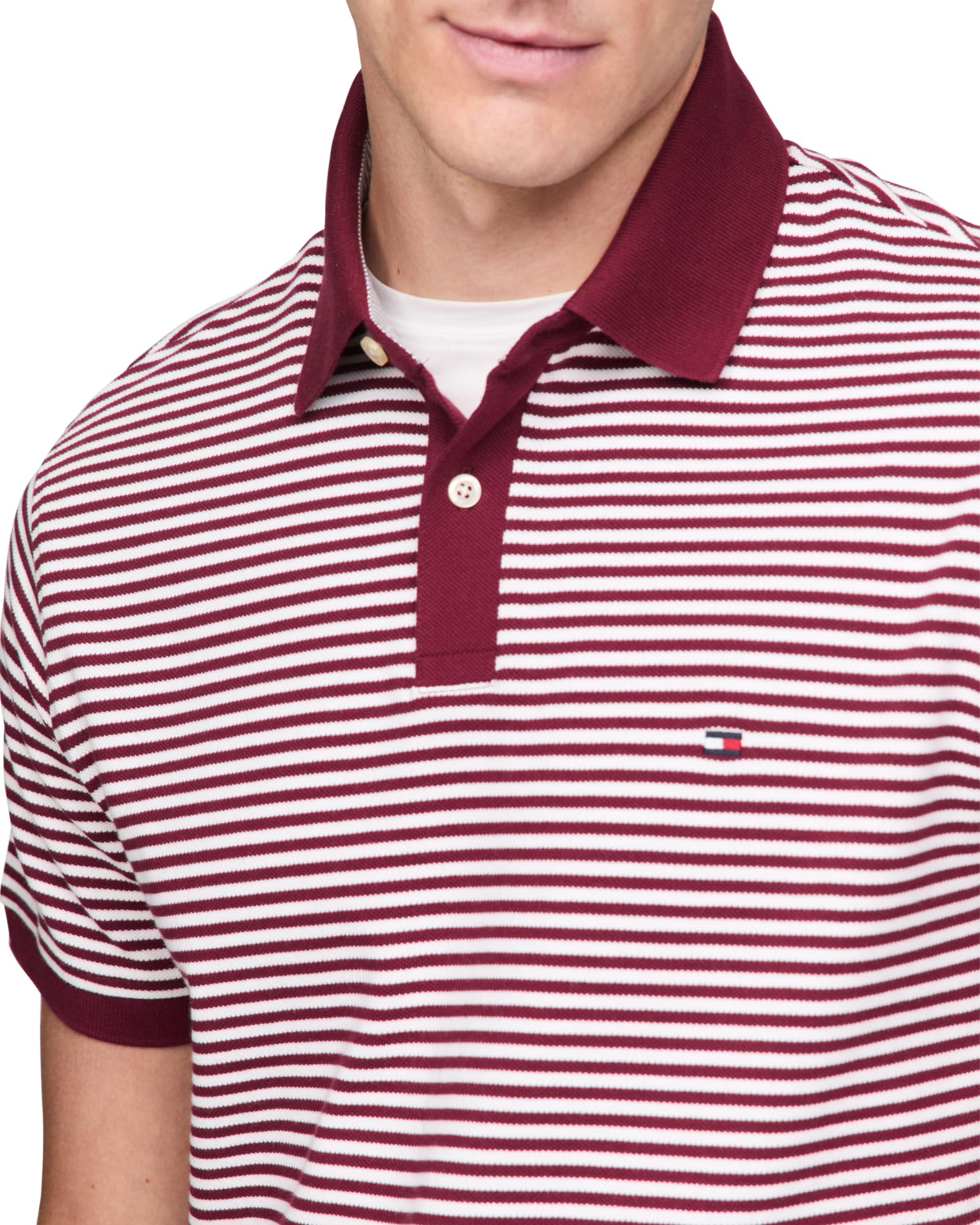 Foto 3 pulgar | Polo Tommy Hilfiger 1985 De Manga Corta Regular Para Hombre - Venta Internacional.