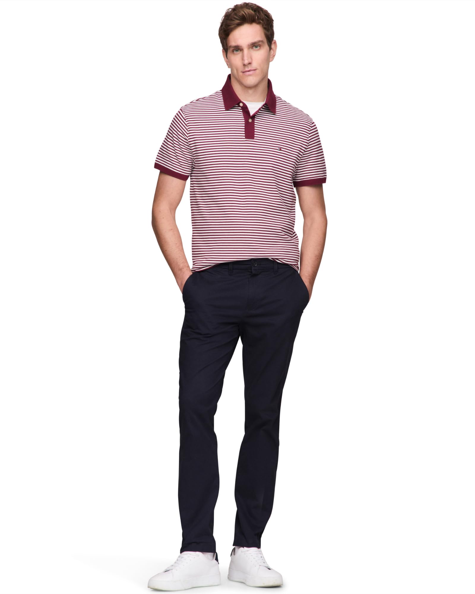 Foto 5 pulgar | Polo Tommy Hilfiger 1985 De Manga Corta Regular Para Hombre - Venta Internacional.