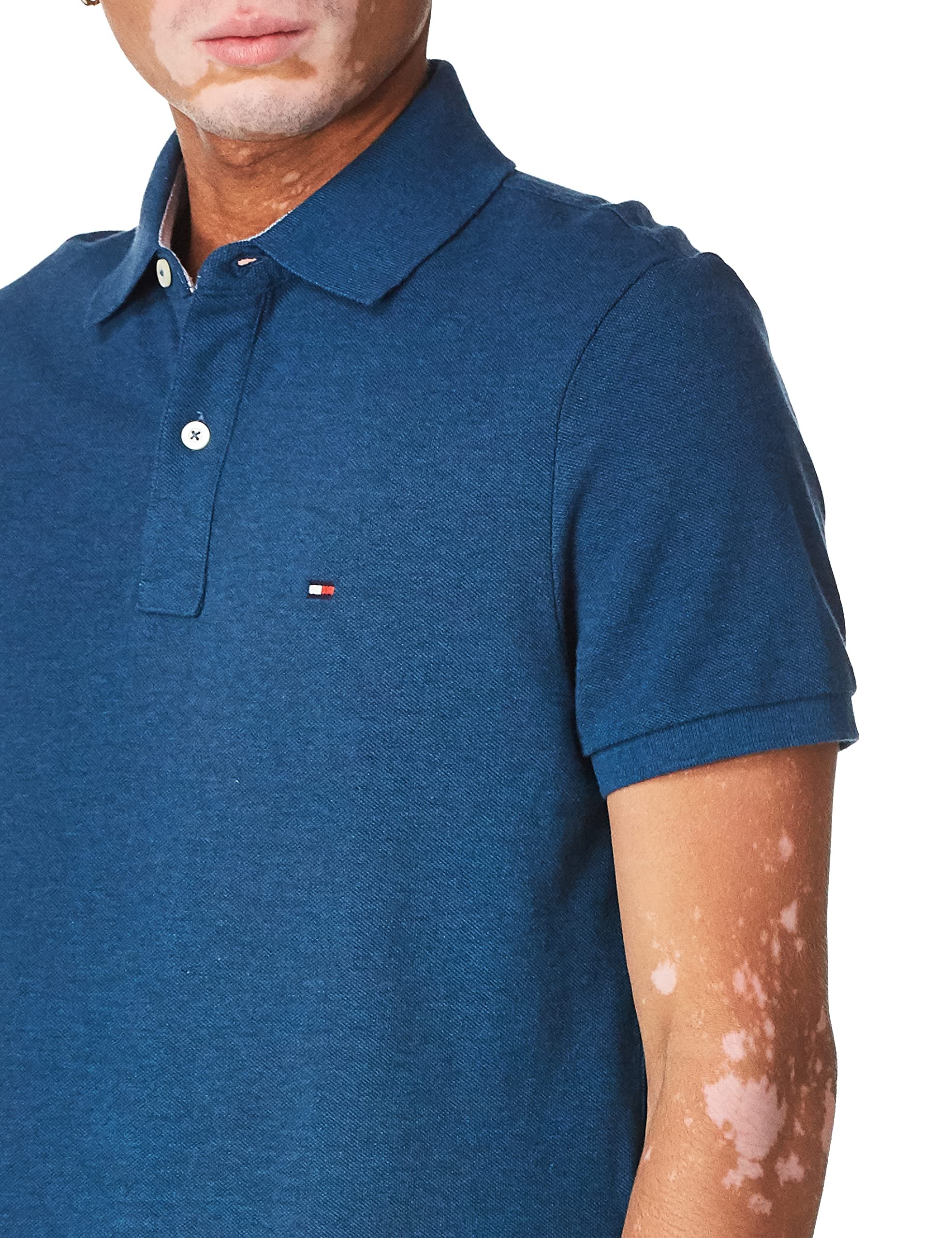 Foto 4 pulgar | Polo Tommy Hilfiger De Manga Corta De Algodón Legion Blue - Venta Internacional.