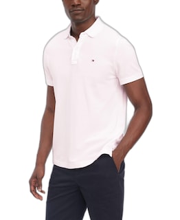 Foto 1 | Polo Tommy Hilfiger Regular Fit Dri Fit Para Hombre, Color Rosa - Venta Internacional.