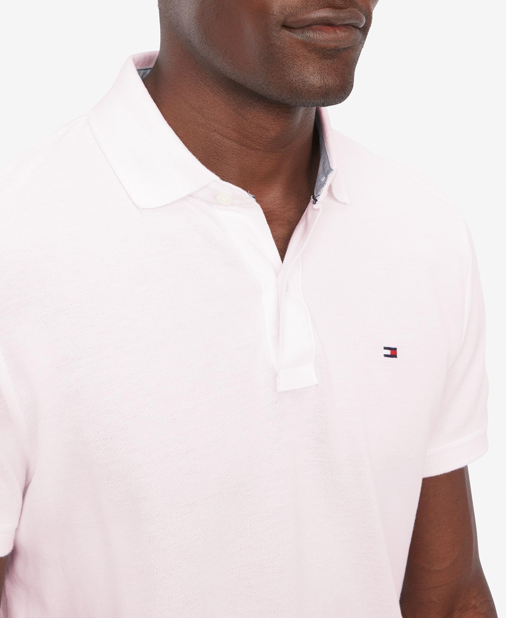 Foto 3 pulgar | Polo Tommy Hilfiger Regular Fit Dri Fit Para Hombre, Color Rosa - Venta Internacional.