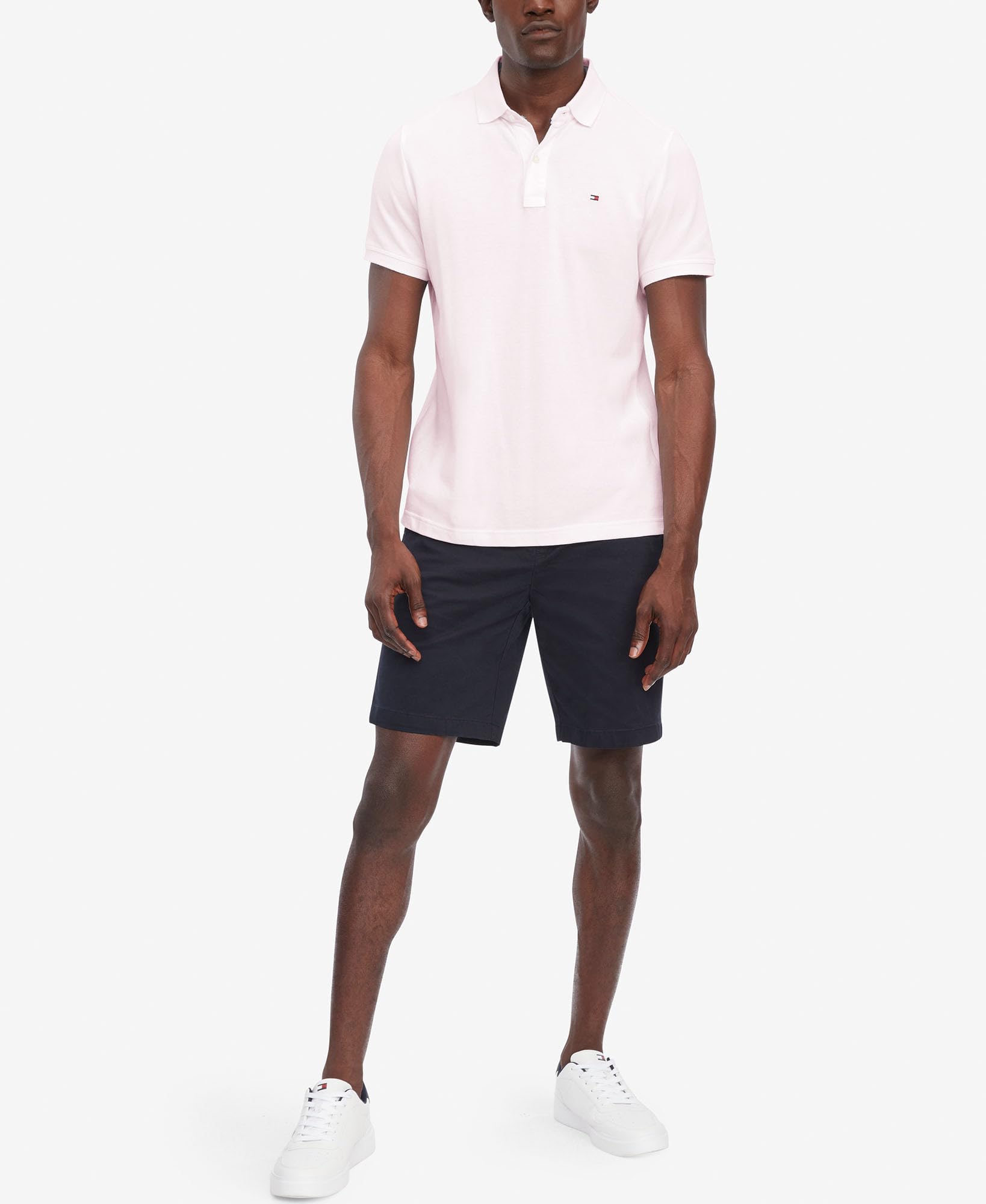 Foto 6 pulgar | Polo Tommy Hilfiger Regular Fit Dri Fit Para Hombre, Color Rosa - Venta Internacional.