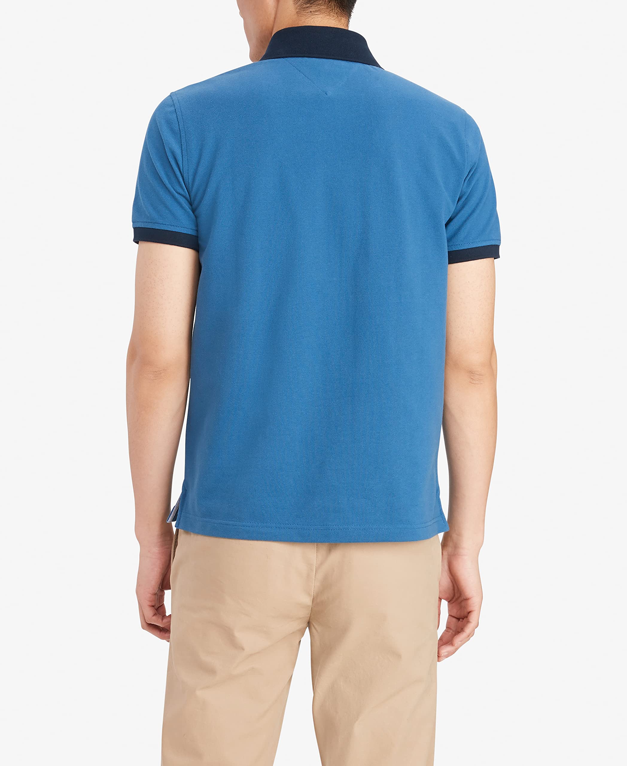Foto 2 | Polo Tommy Hilfiger De Piqué De Algodón De Manga Corta Para Hombre - Venta Internacional.