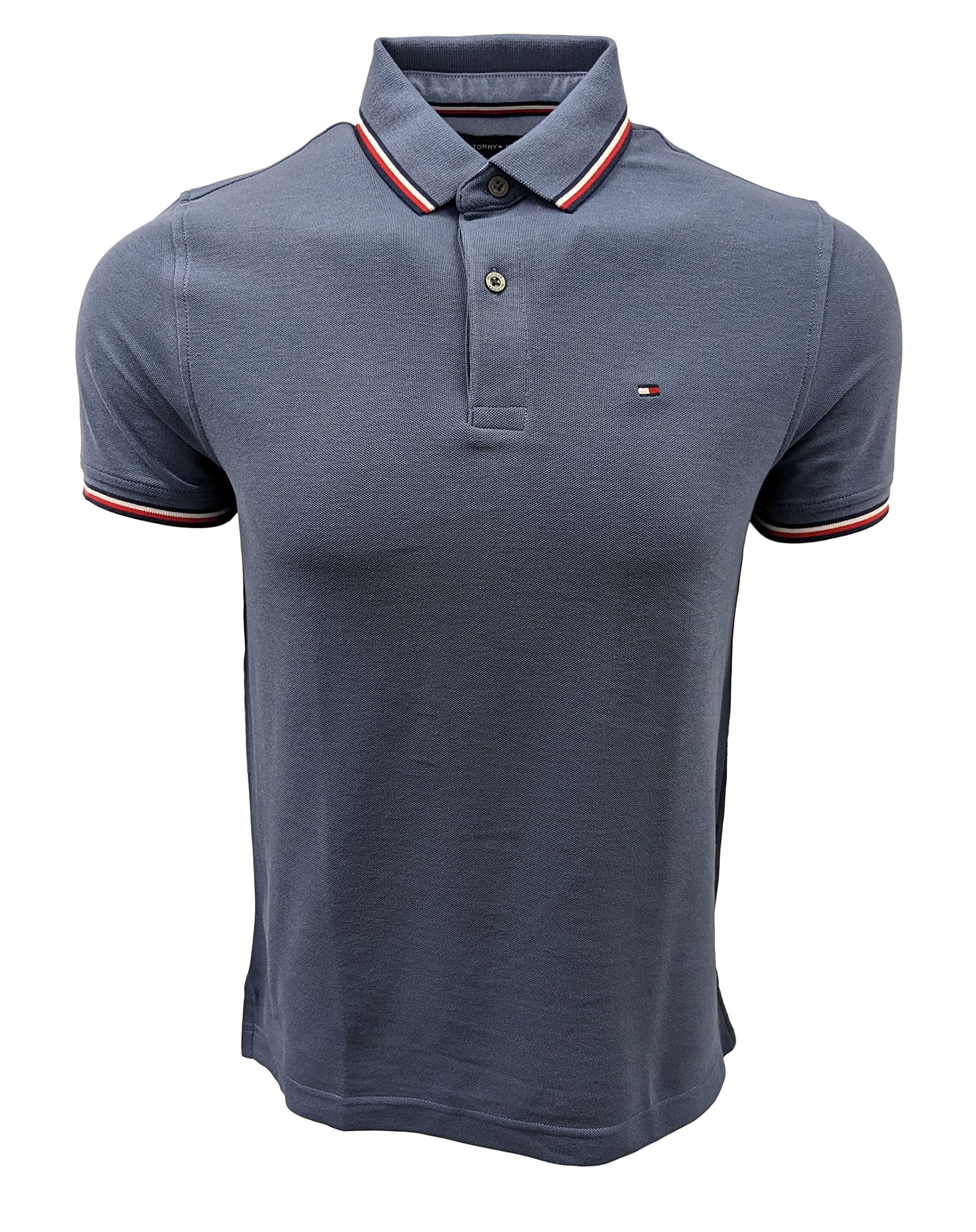 Foto 2 pulgar | Camisa Tommy Hilfiger Polo con Cuello a Rayas para Hombre - Venta Internacional