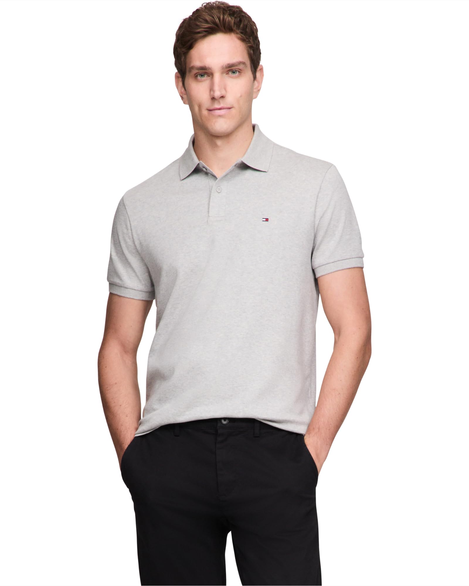 Foto 2 pulgar | Polo Tommy Hilfiger De Algodón Líquido Regular Para Hombre - Venta Internacional.