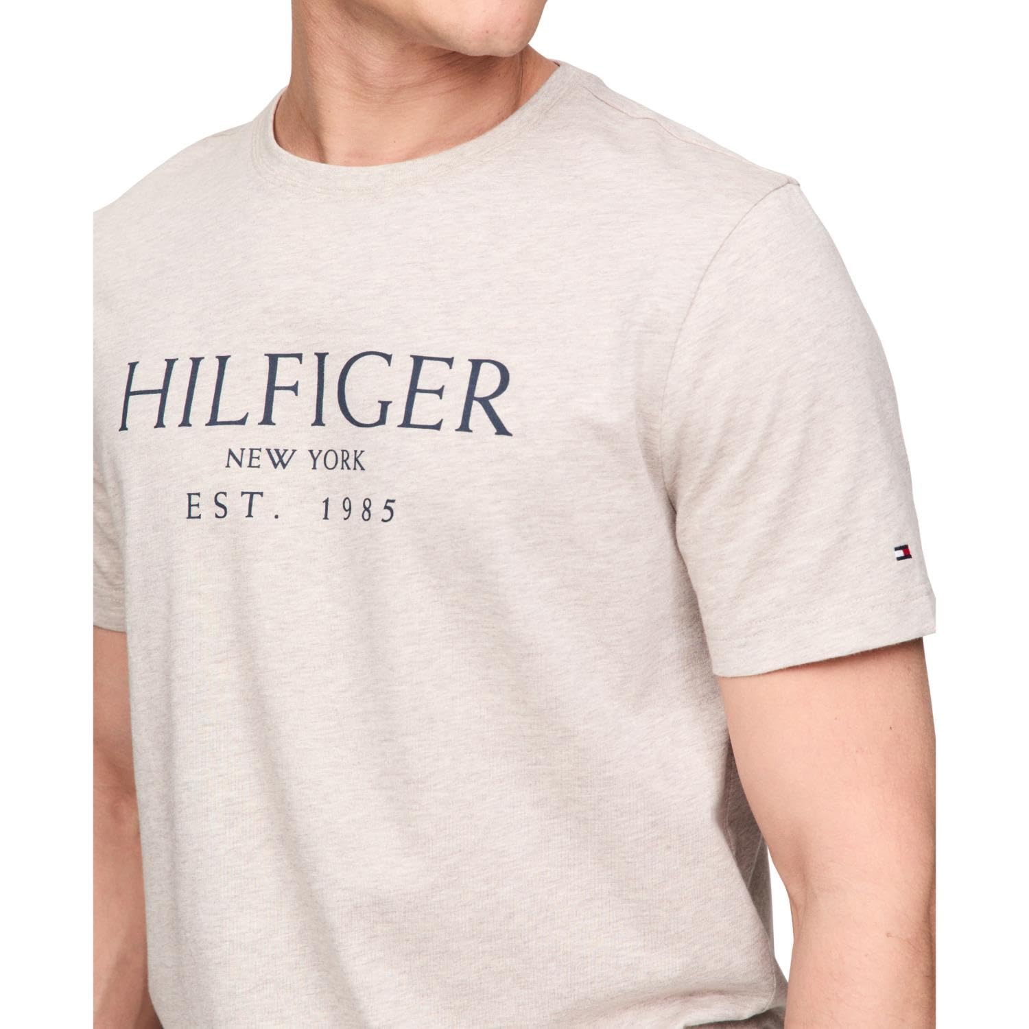 Foto 2 | Camiseta Tommy Hilfiger Big Hilfiger Logo Para Hombre - Venta Internacional.