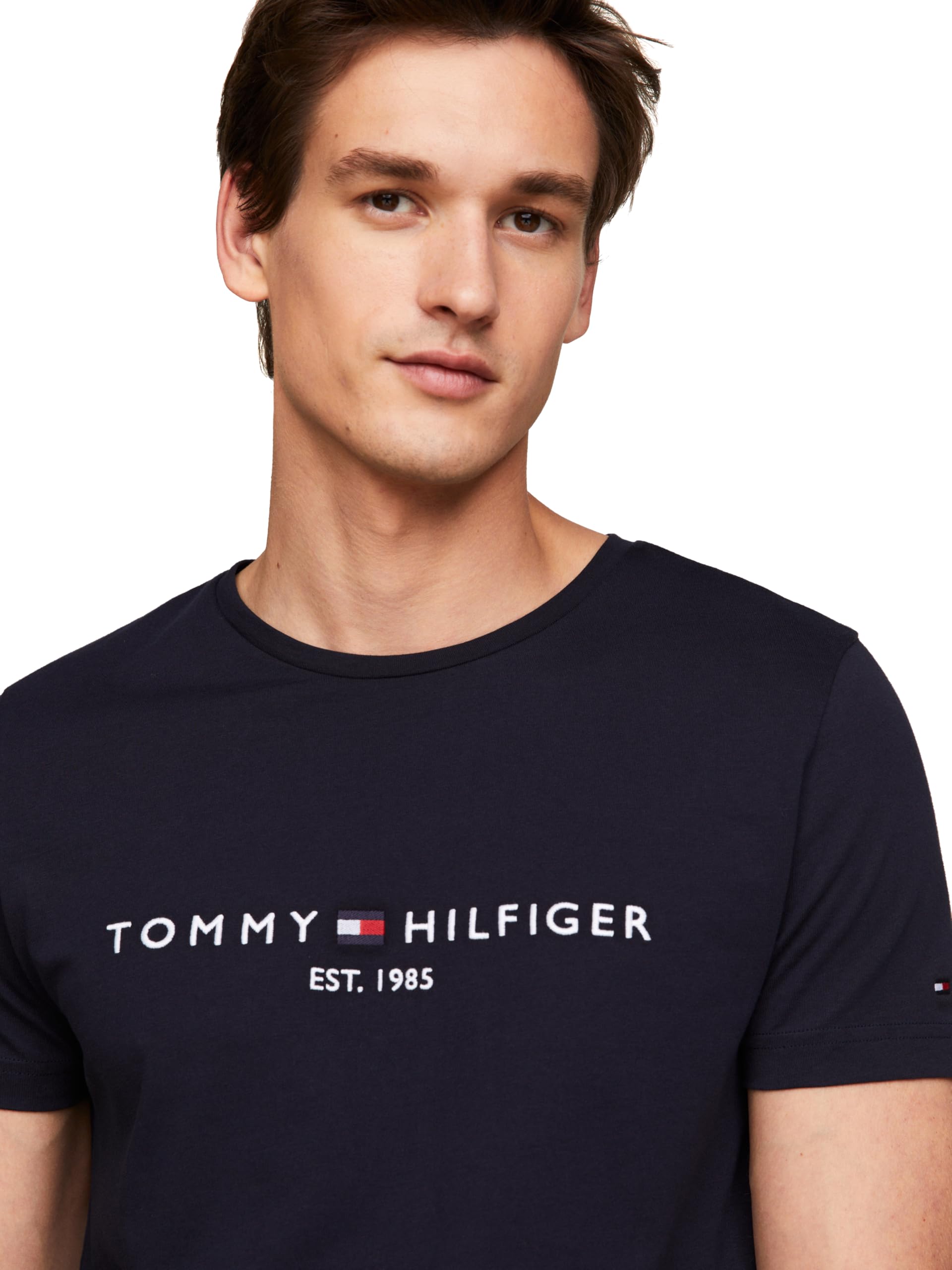 Foto 3 pulgar | Camiseta Tommy Hilfiger Con El Logotipo Bordado De Sky Captain Para Hombre - Venta Internacional.