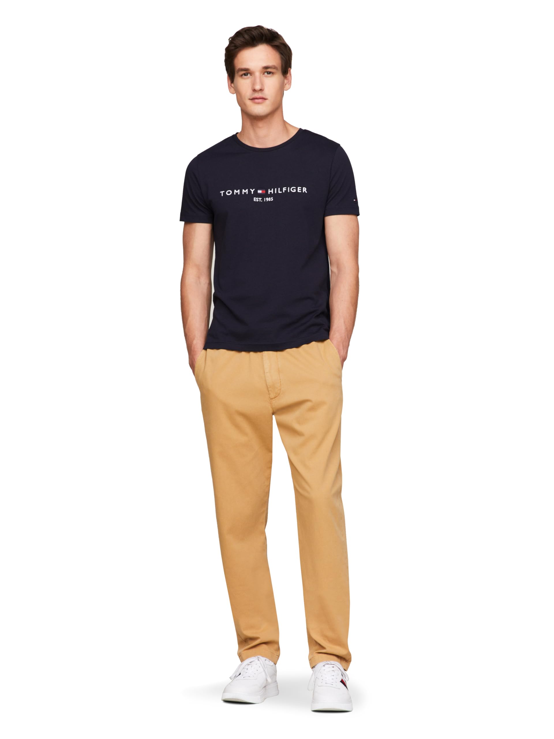 Foto 4 pulgar | Camiseta Tommy Hilfiger Con El Logotipo Bordado De Sky Captain Para Hombre - Venta Internacional.