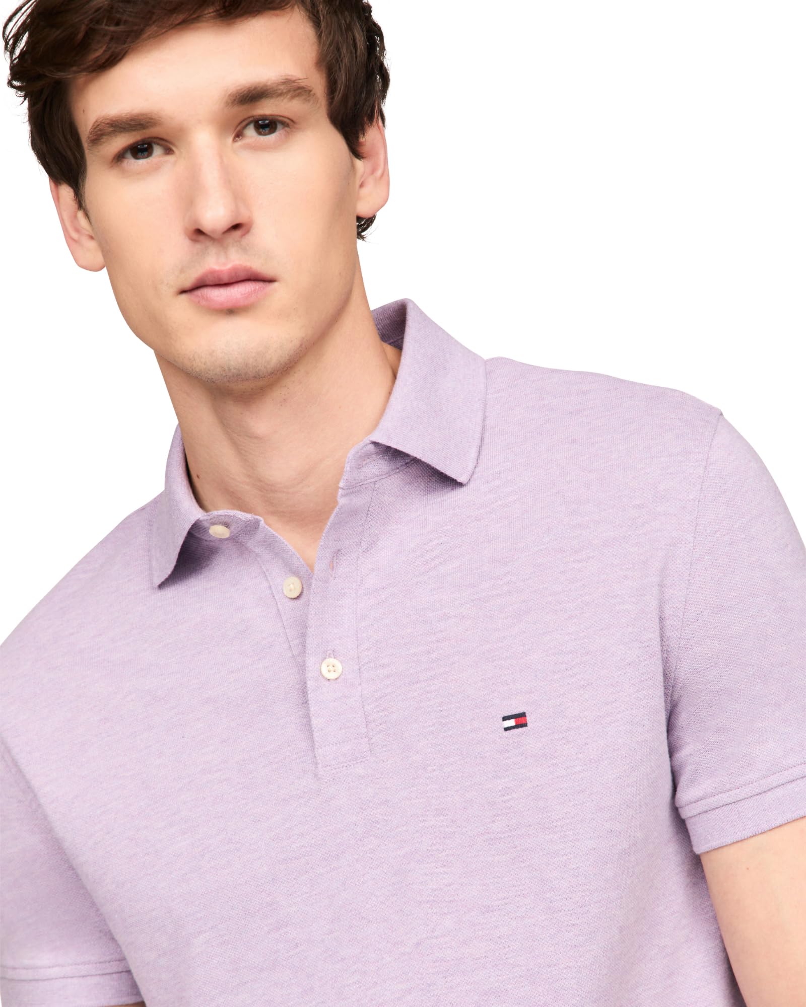 Foto 3 pulgar | Polo Tommy Hilfiger 1985 Slim De Manga Corta Para Hombre - Venta Internacional.