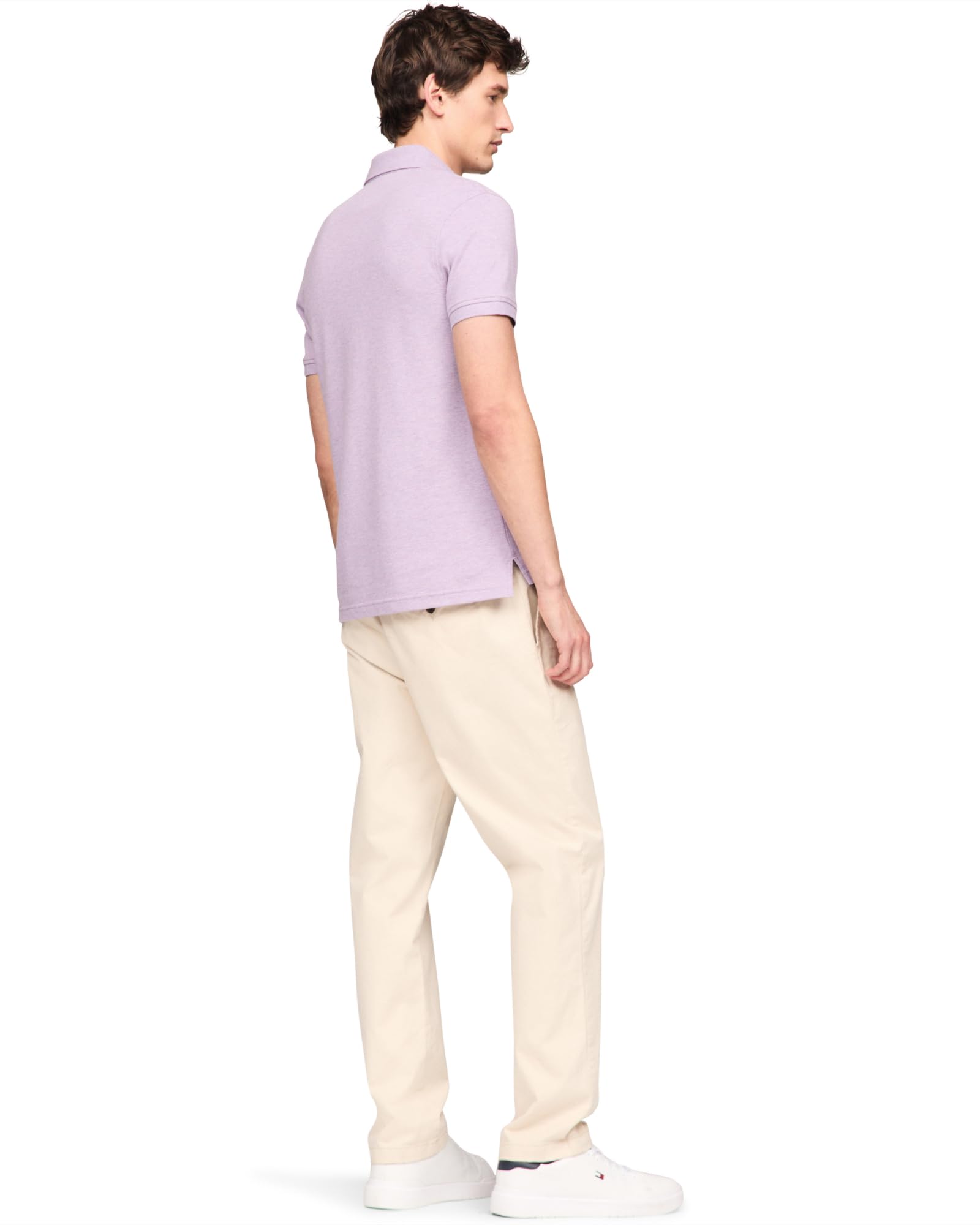 Foto 4 pulgar | Polo Tommy Hilfiger 1985 Slim De Manga Corta Para Hombre - Venta Internacional.