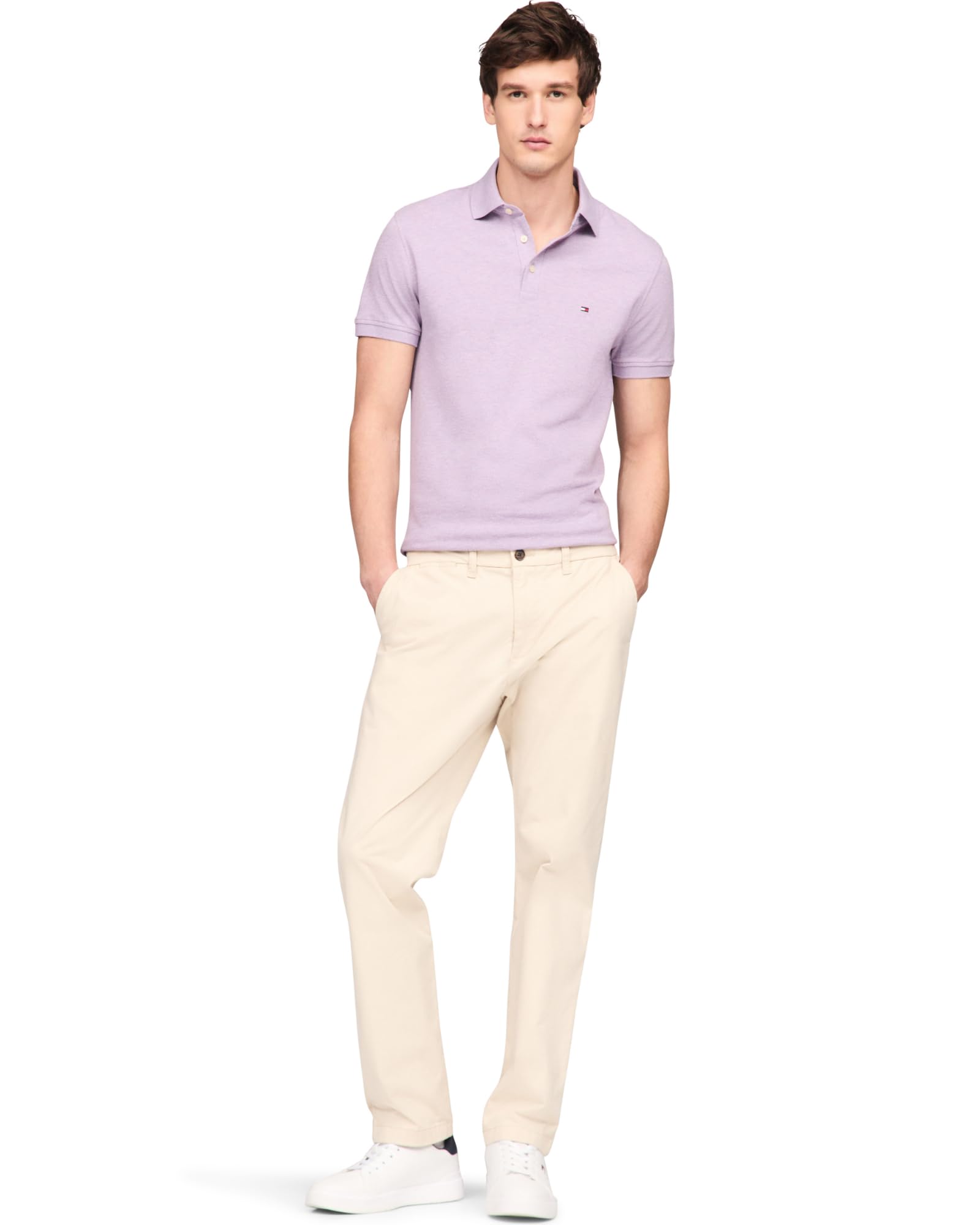 Foto 5 pulgar | Polo Tommy Hilfiger 1985 Slim De Manga Corta Para Hombre - Venta Internacional.