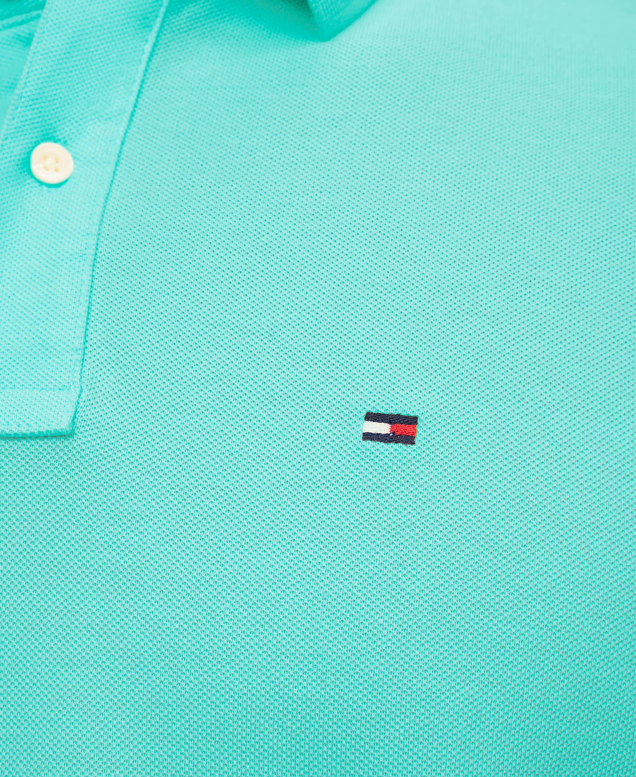 Foto 4 pulgar | Polo Tommy Hilfiger Para Hombre, Corte Personalizado, Color Turquesa - Venta Internacional.