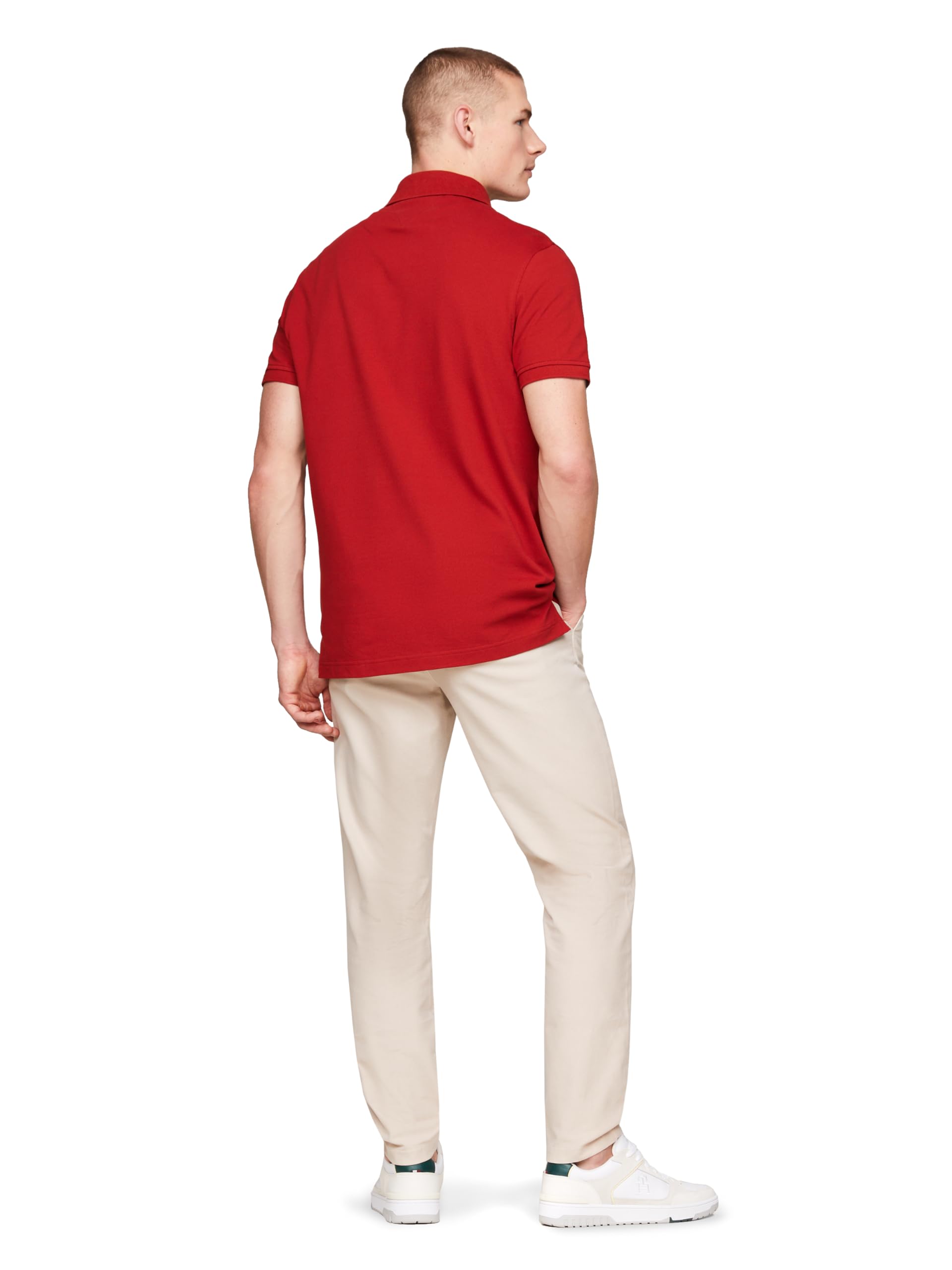 Foto 4 pulgar | Polo Tommy Hilfiger 1985 Slim De Manga Corta Para Hombre - Venta Internacional.