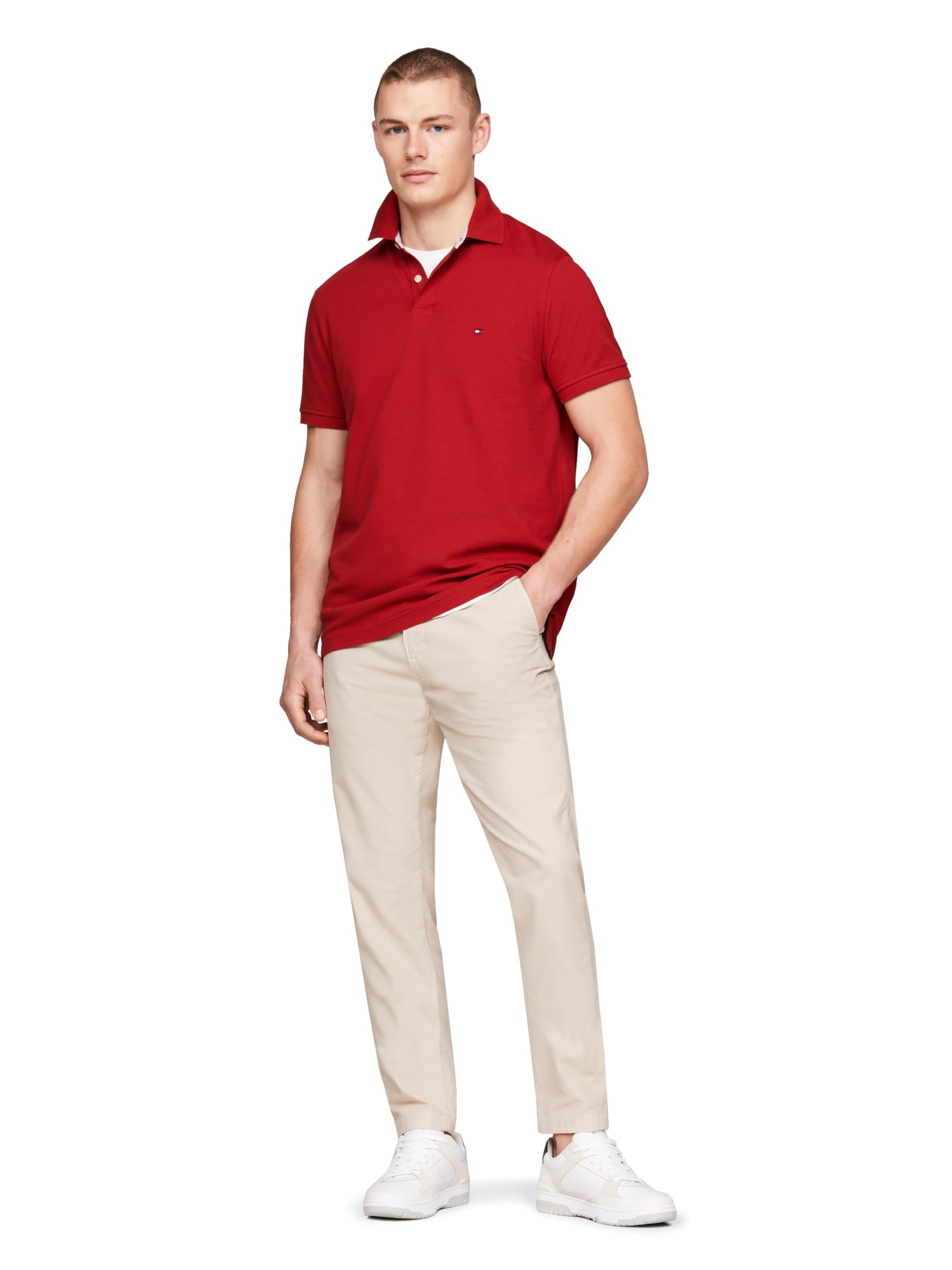 Foto 5 pulgar | Polo Tommy Hilfiger 1985 Slim De Manga Corta Para Hombre - Venta Internacional.