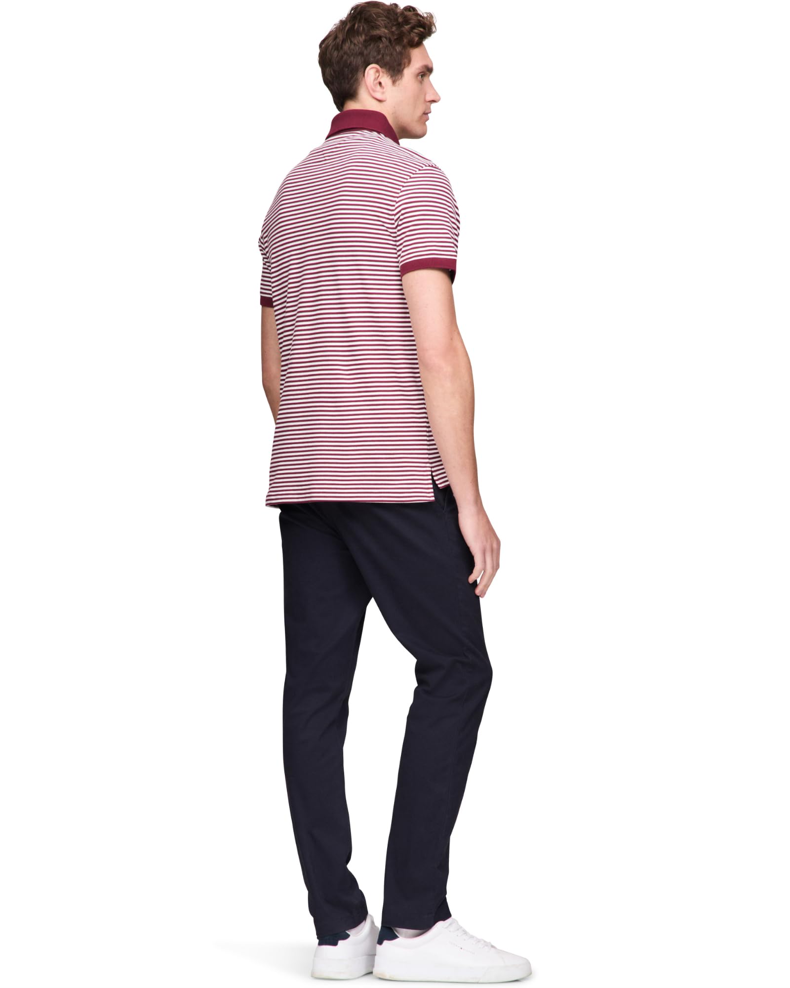 Foto 4 pulgar | Polo Tommy Hilfiger 1985 Slim De Manga Corta Para Hombre - Venta Internacional.