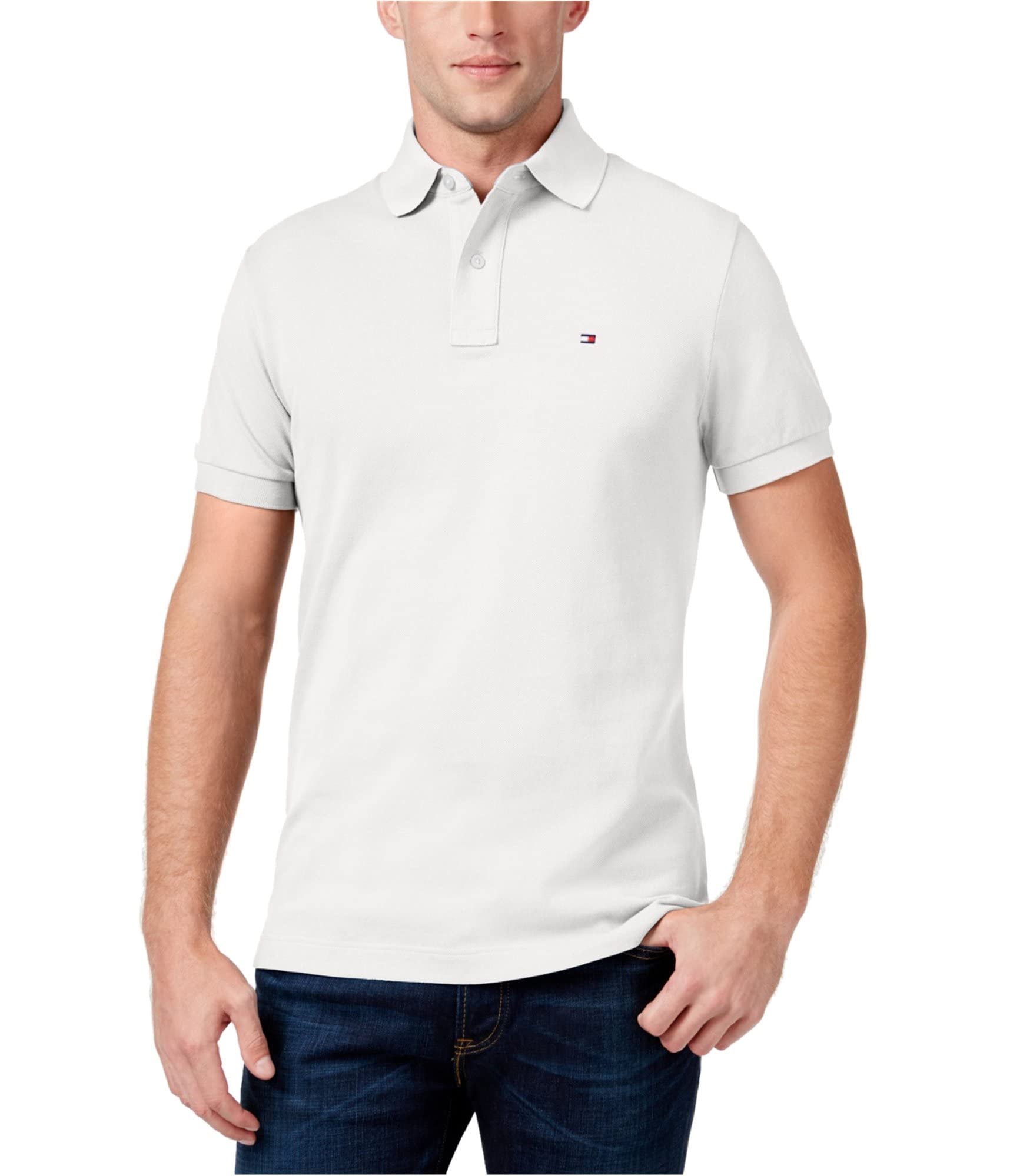 Foto 2 pulgar | Polo Tommy Hilfiger Big And Tall Para Hombre, Clásico, Blanco - Venta Internacional.