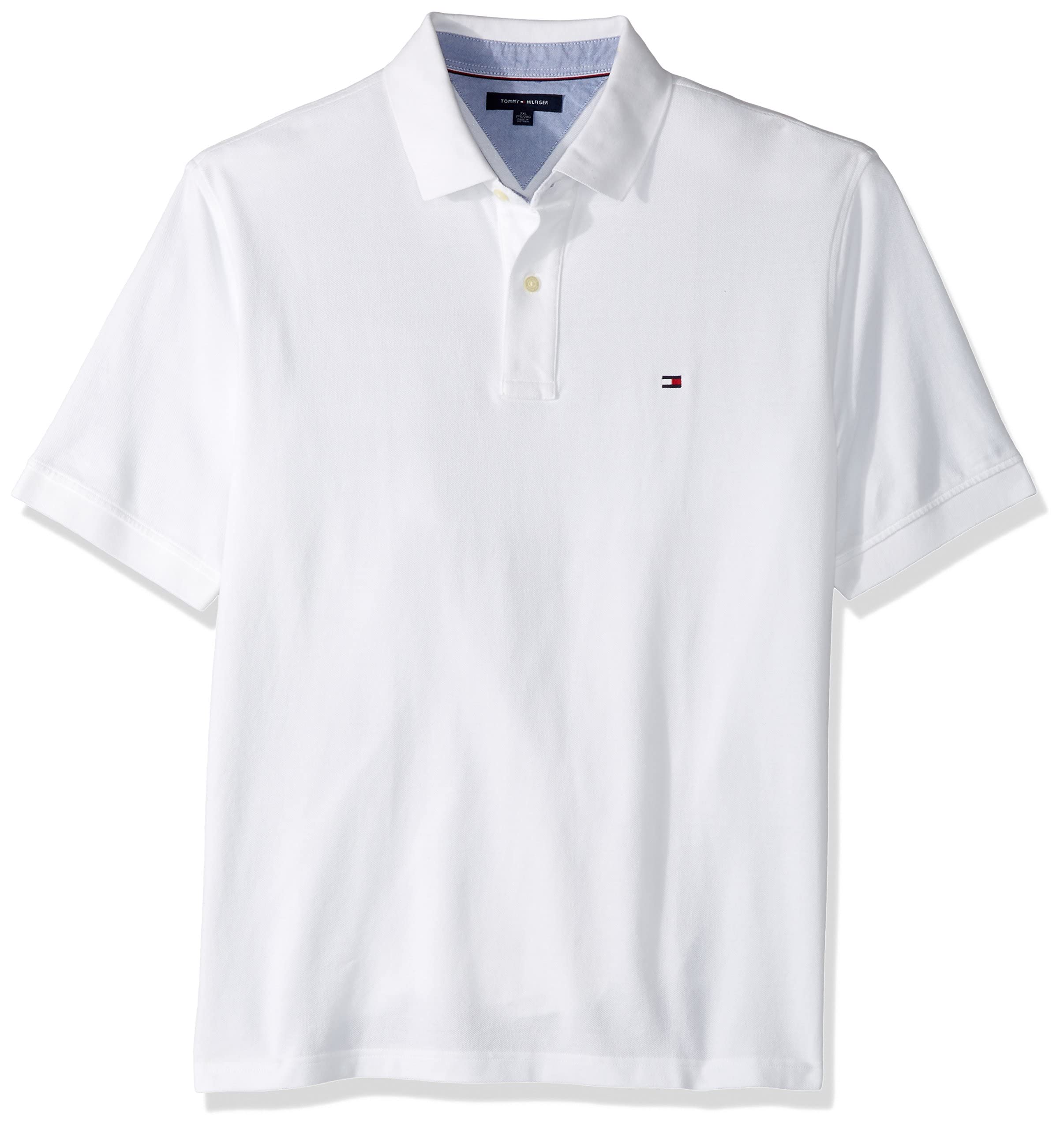 Foto 3 | Polo Tommy Hilfiger Big And Tall Para Hombre, Clásico, Blanco - Venta Internacional.