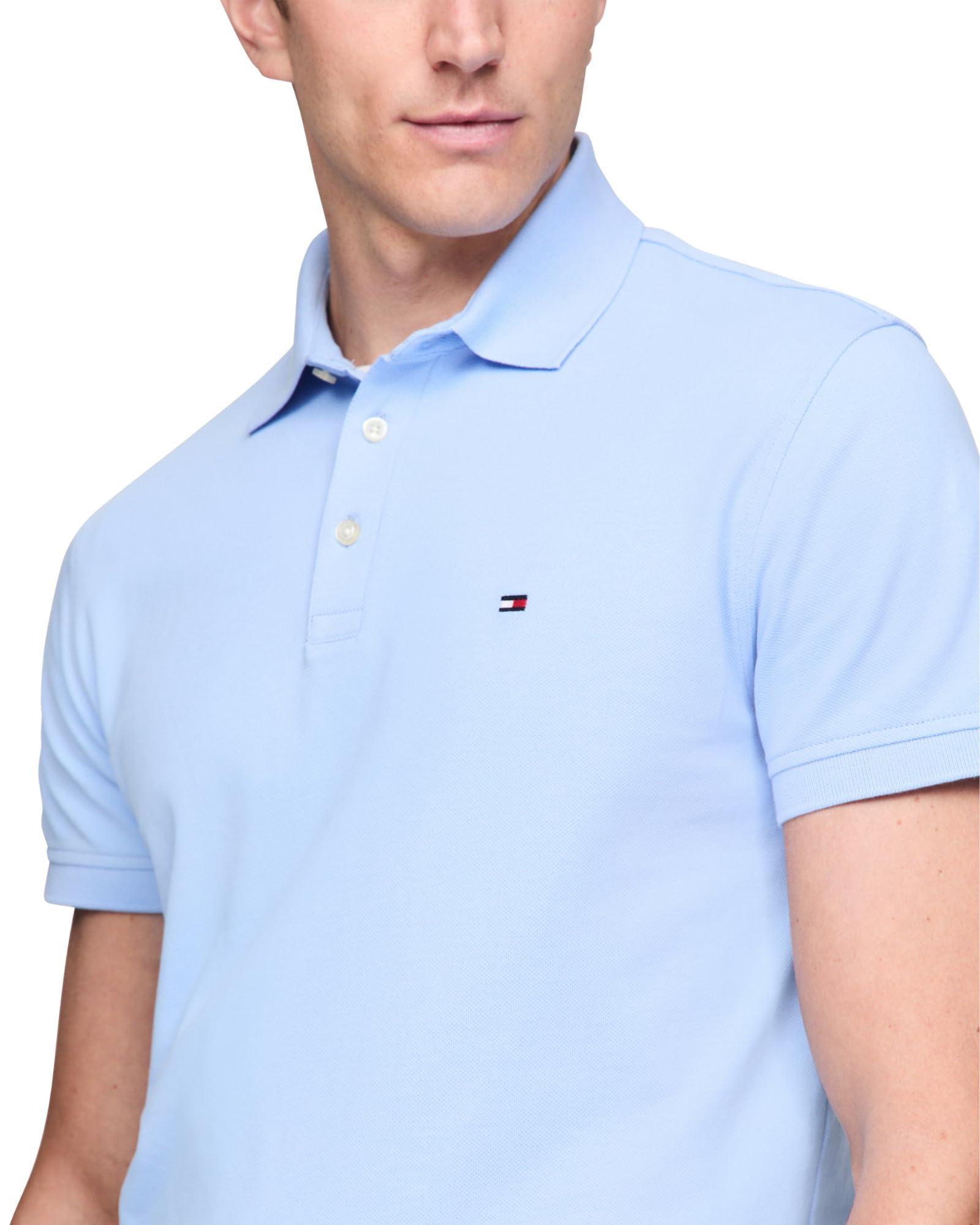Foto 3 pulgar | Polo Tommy Hilfiger 1985 Slim De Manga Corta Para Hombre - Venta Internacional.