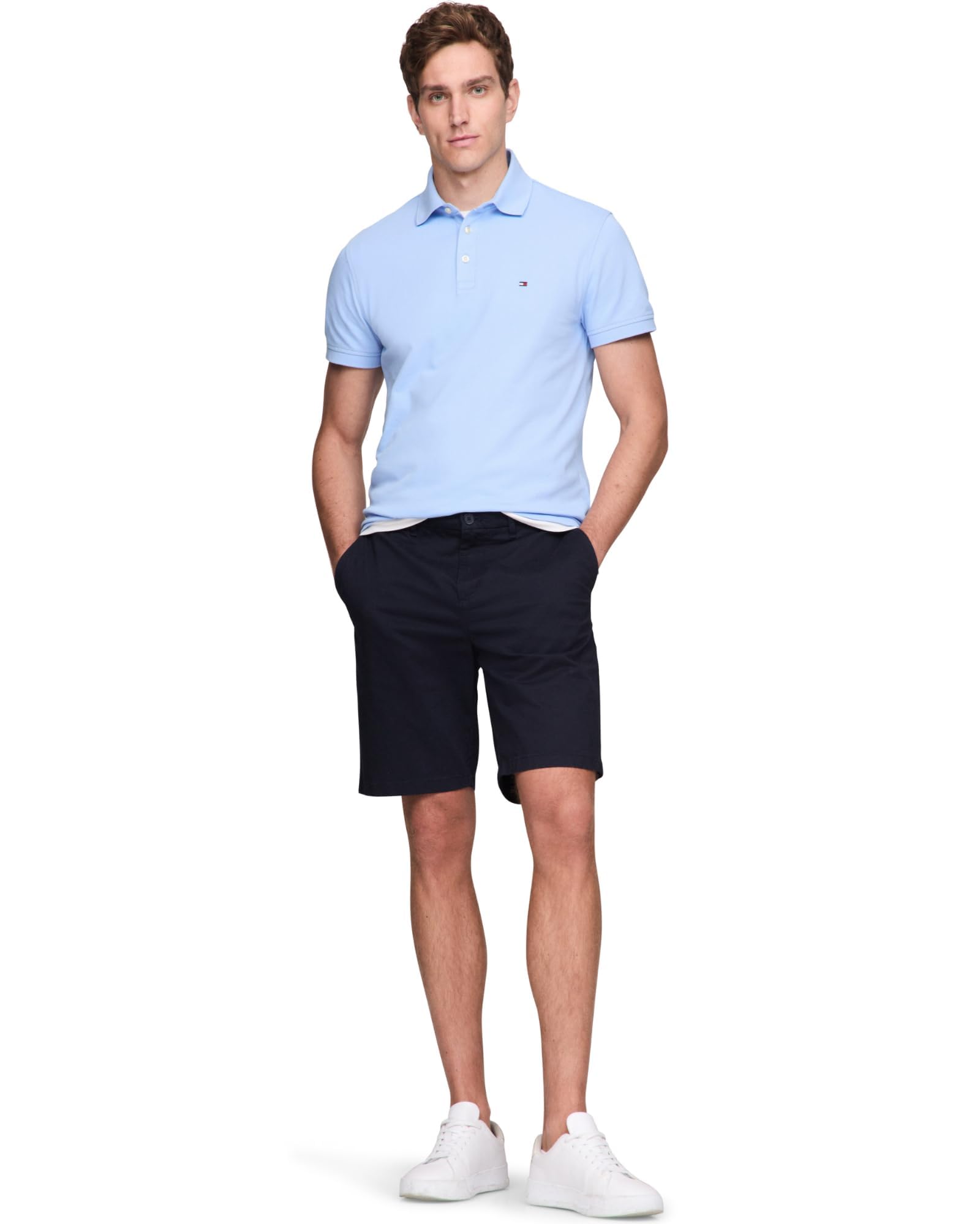 Foto 5 pulgar | Polo Tommy Hilfiger 1985 Slim De Manga Corta Para Hombre - Venta Internacional.