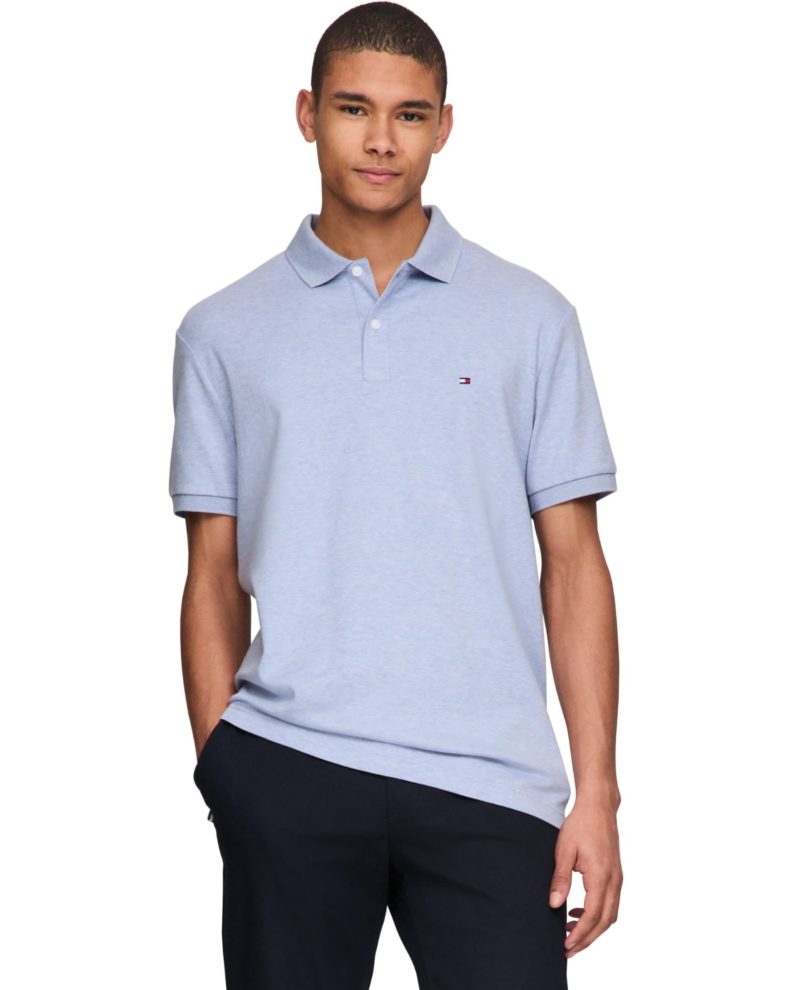 Foto 2 pulgar | Polo Tommy Hilfiger De Algodón Líquido Regular Para Hombre - Venta Internacional.