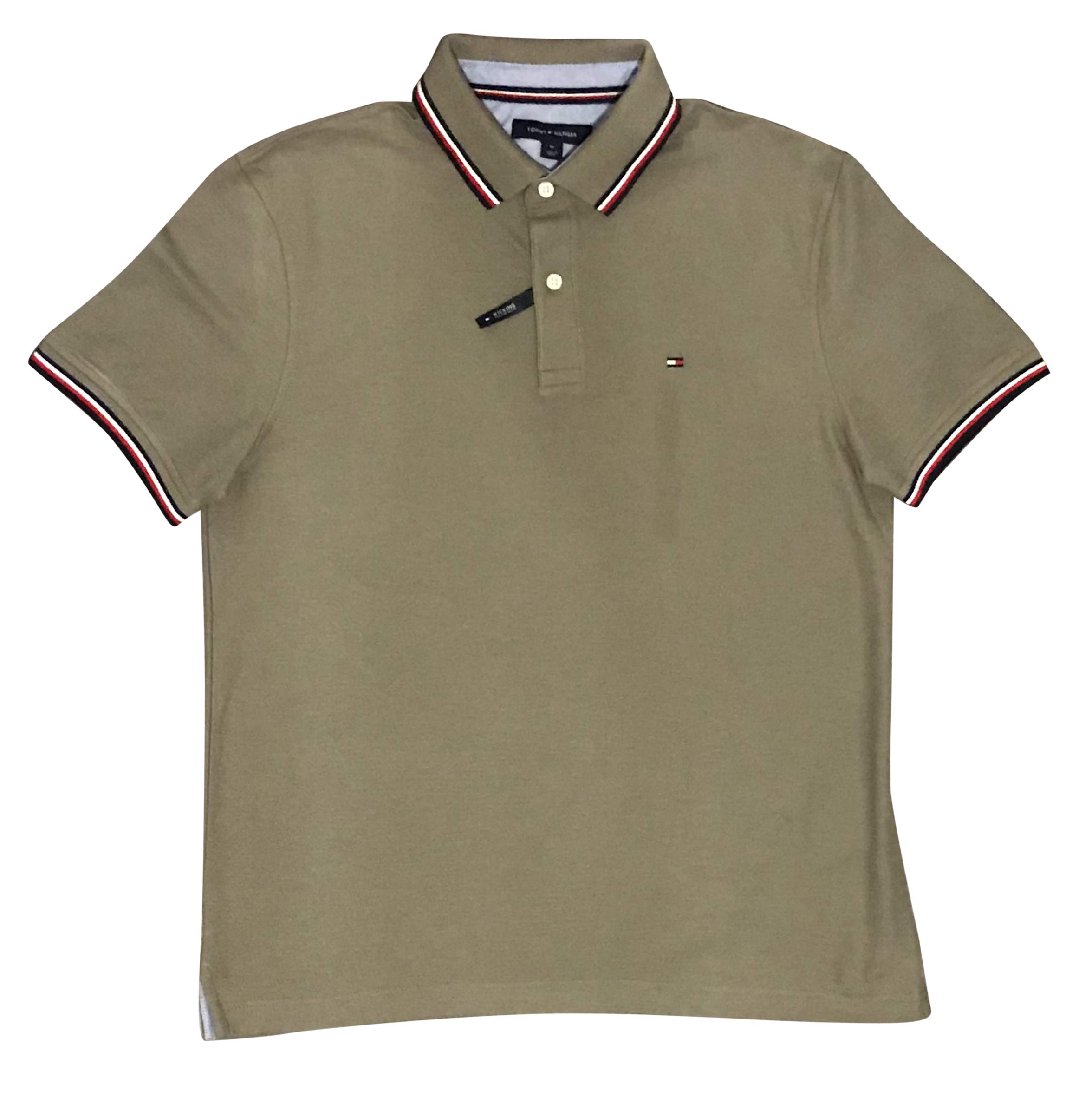 Foto 2 pulgar | Polo Tommy Hilfiger Cuello Verde para Hombre - Venta Internacional