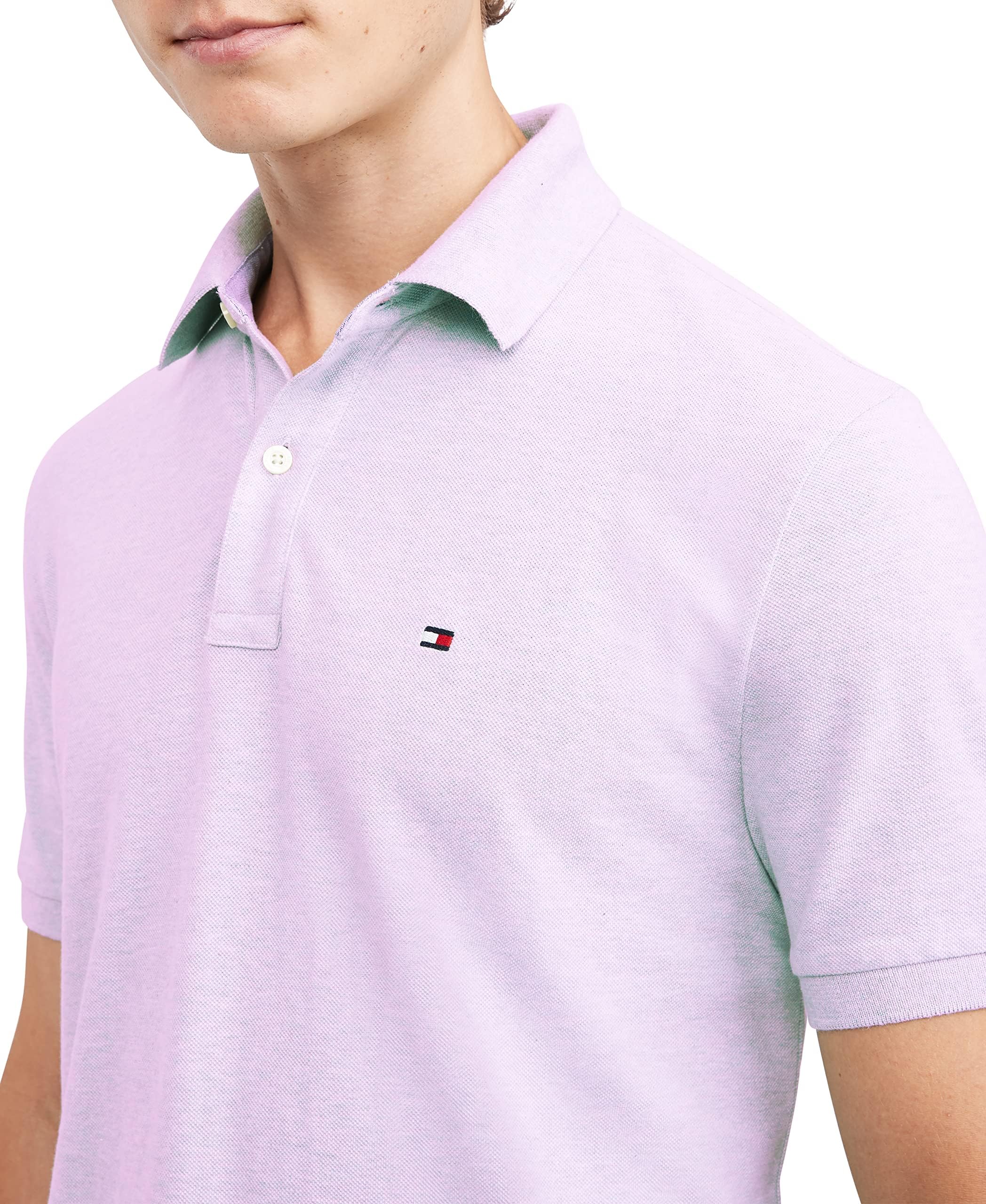 Foto 3 pulgar | Polo Tommy Hilfiger Lilac Ice Para Hombre, Corte Regular - Venta Internacional.