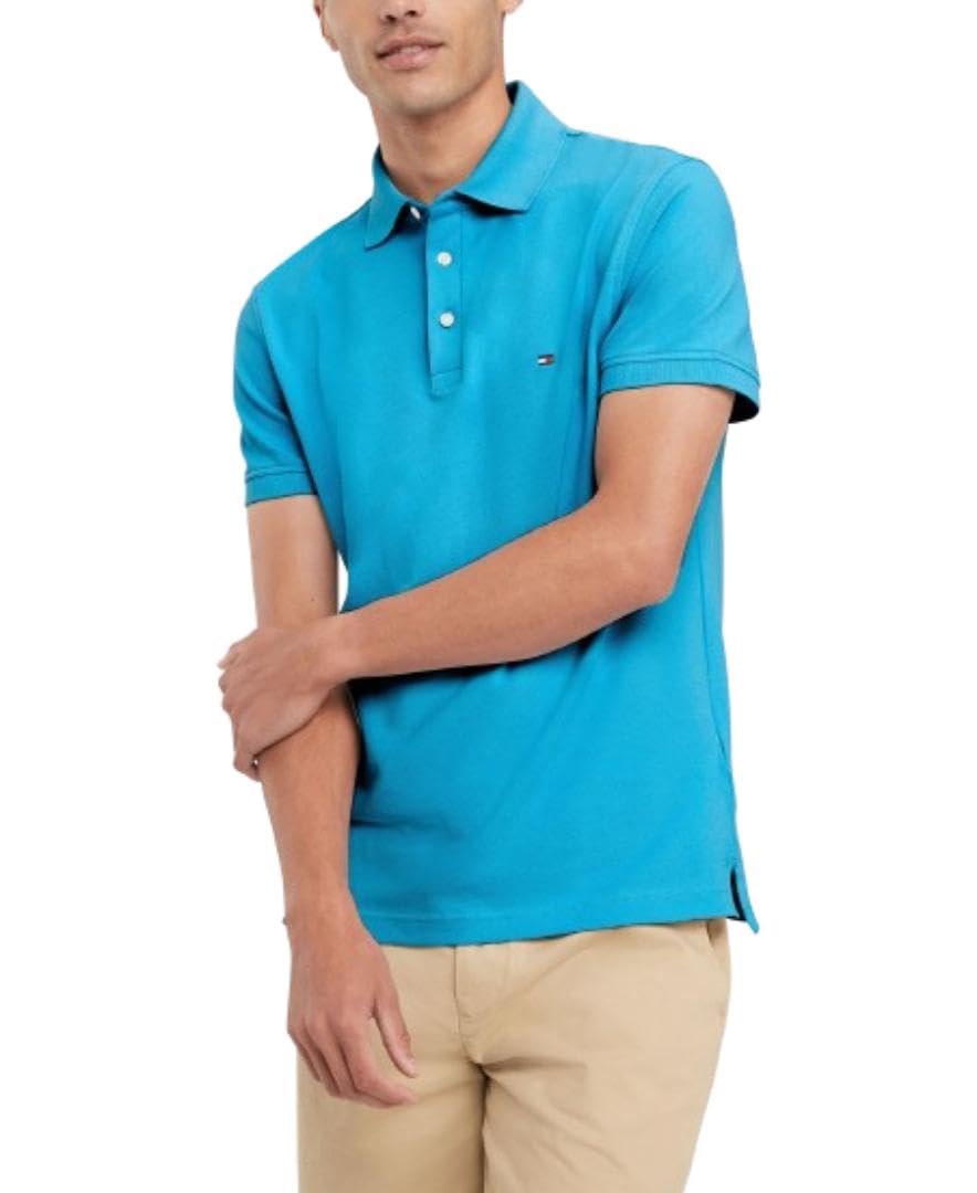 Polo Tommy Hilfiger Slim Fit Con Tejido Elástico Para Hombre - Venta Internacional.