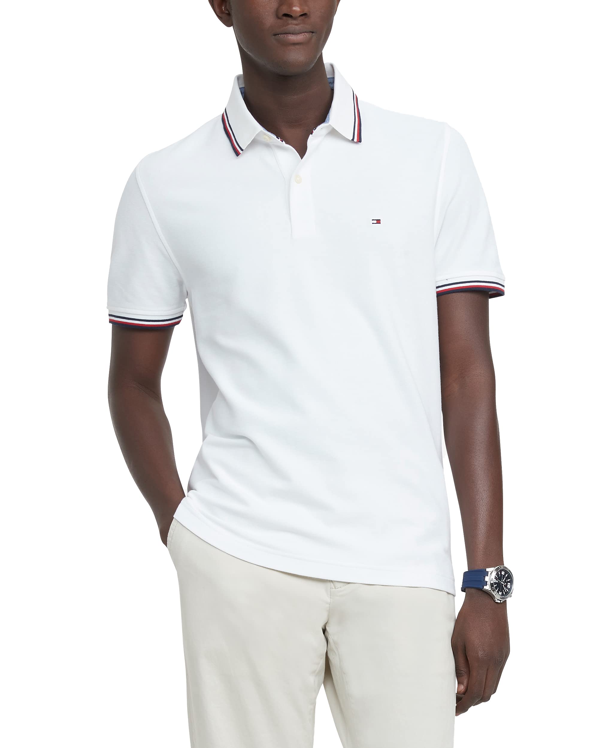 Foto 2 pulgar | Polo Tommy Hilfiger Sport Que Absorbe La Humedad Para Hombre - Venta Internacional.