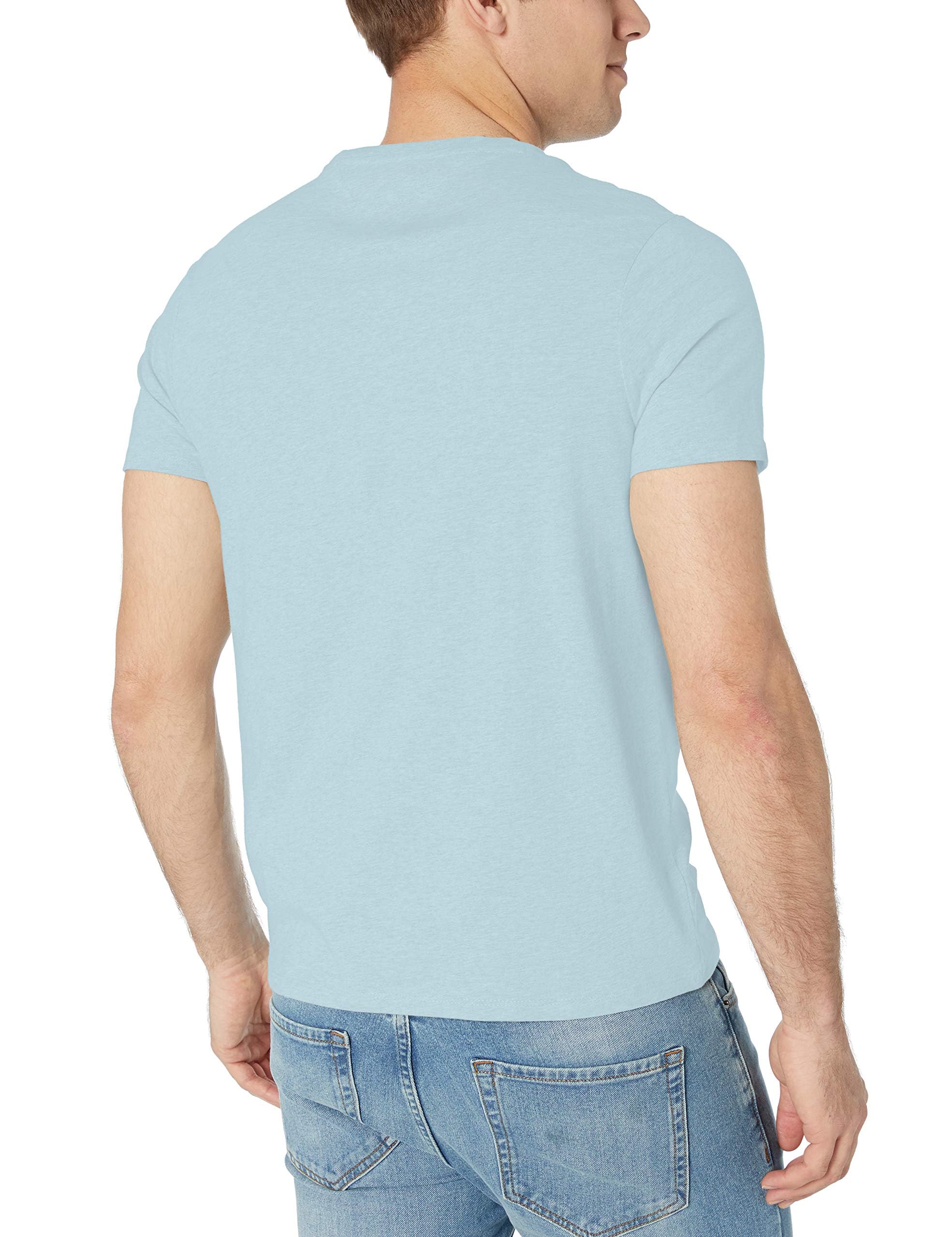Foto 7 pulgar | Camiseta Tommy Hilfiger Essential De Manga Corta Con Bolsillo Azul - Venta Internacional.