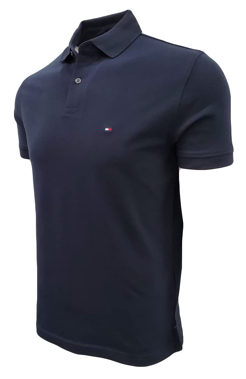 Foto 3 | Polo Tommy Hilfiger, De Corte Regular, Elástico, Para Hombre, Azul Marino - Venta Internacional.