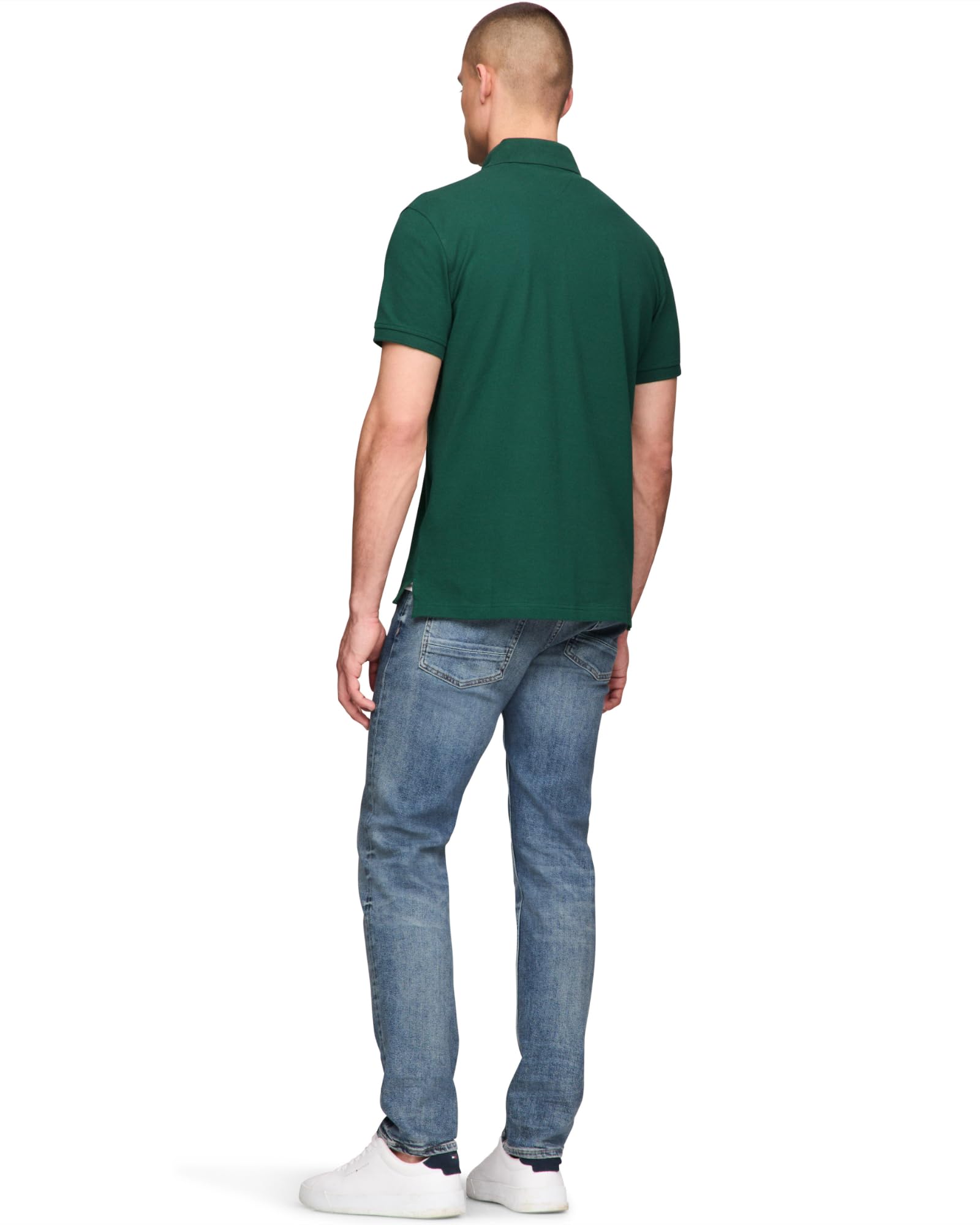 Foto 4 pulgar | Polo Tommy Hilfiger 1985 Slim De Manga Corta Para Hombre - Venta Internacional.