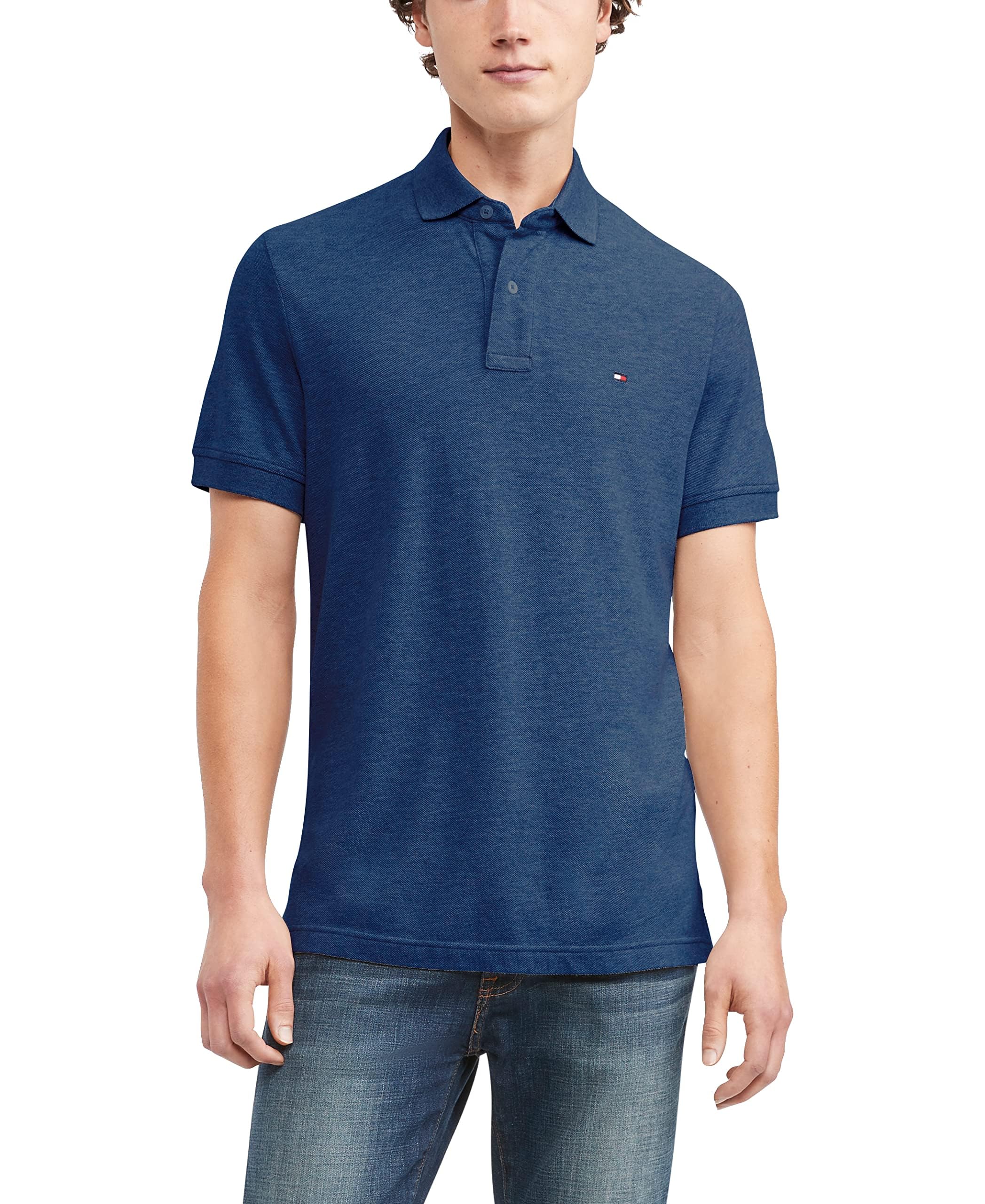 Foto 2 pulgar | Polo Tommy Hilfiger De Piqué De Algodón De Manga Corta Para Hombre - Venta Internacional.