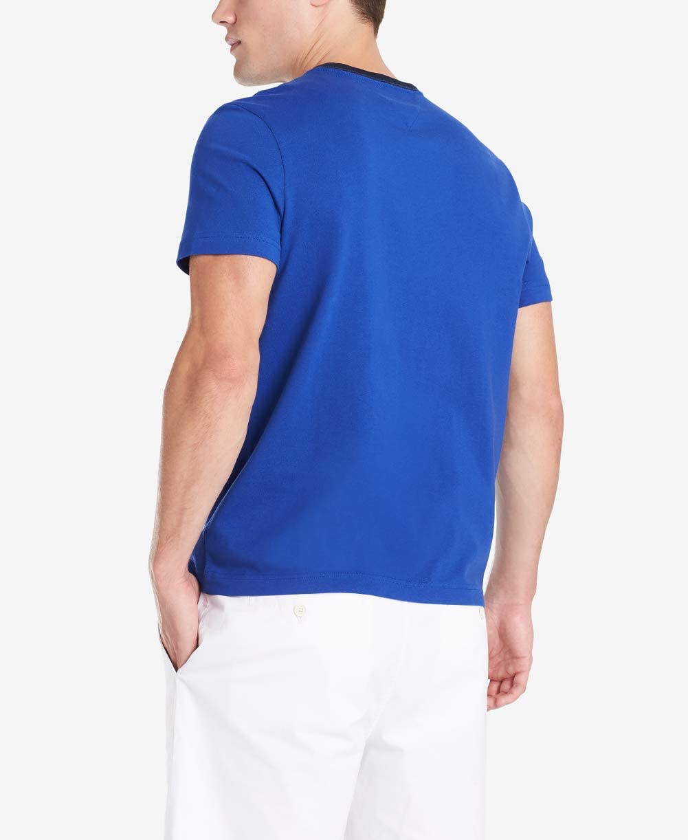 Foto 3 pulgar | Camiseta Tommy Hilfiger Para Hombre, Manga Corta, Cuello Redondo, Logotipo - Venta Internacional.