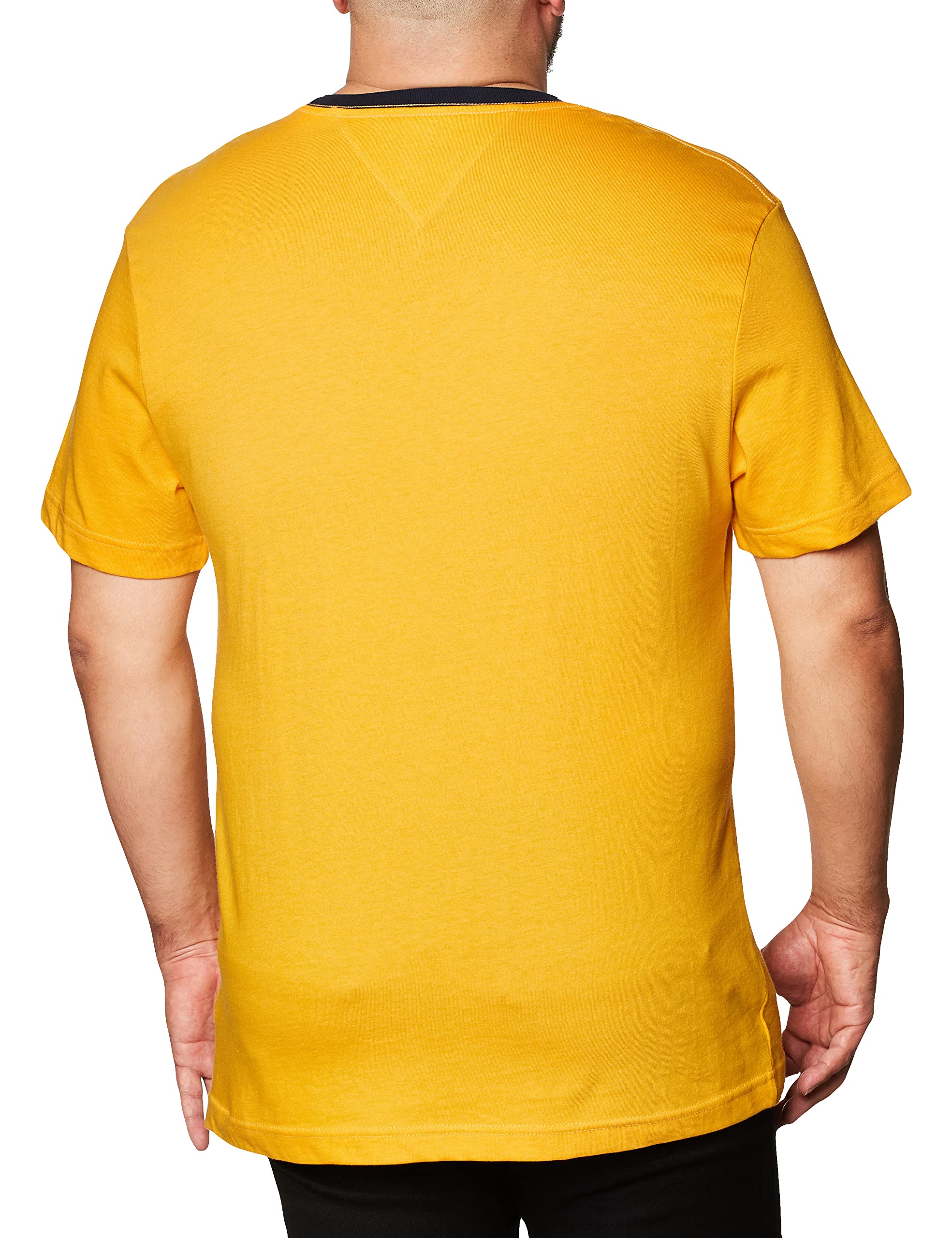 Foto 4 pulgar | Camiseta Tommy Hilfiger De Manga Corta Con Logo Para Hombre Golden Rod - Venta Internacional.