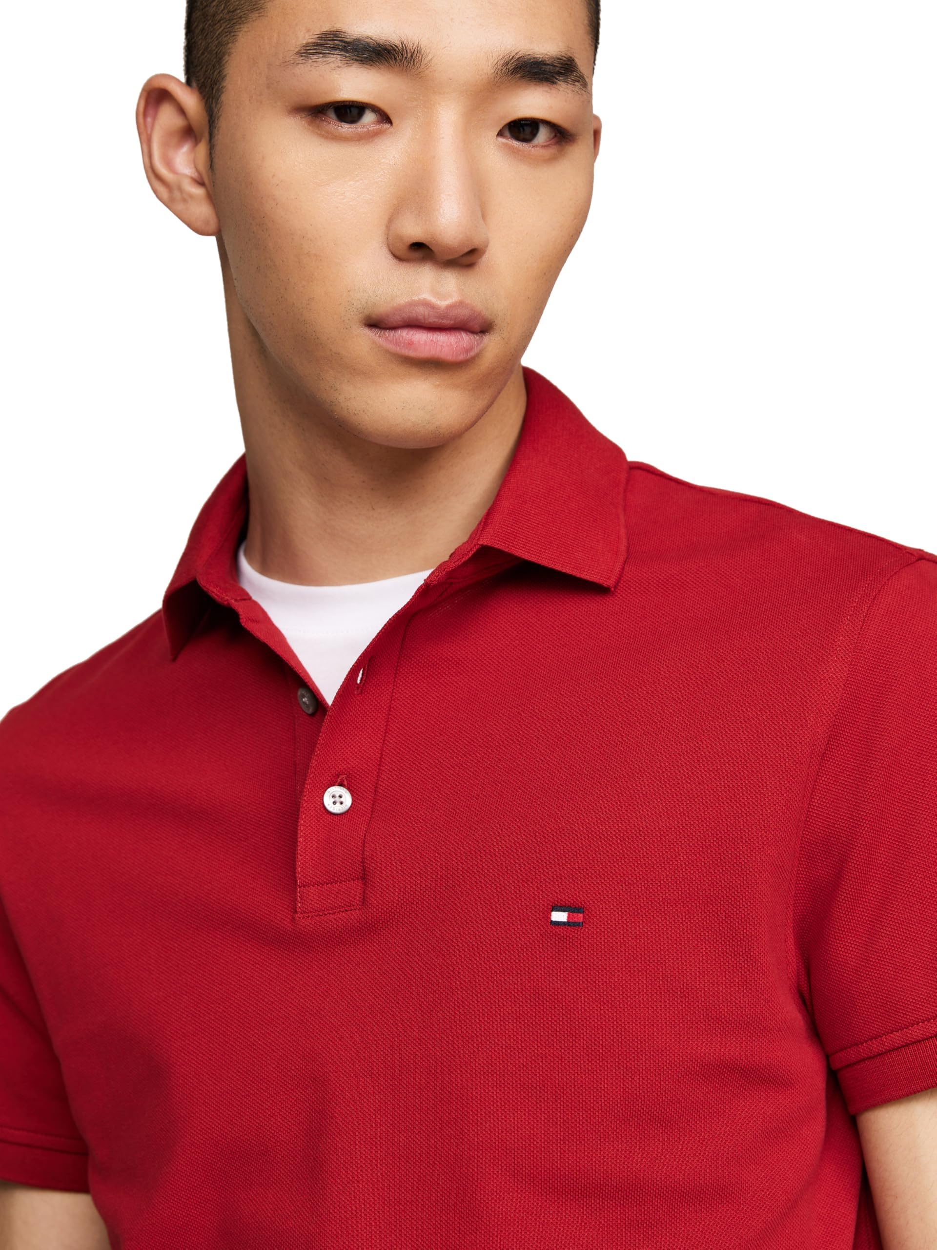 Foto 2 | Polo Tommy Hilfiger 1985 De Manga Corta Regular Para Hombre - Venta Internacional.